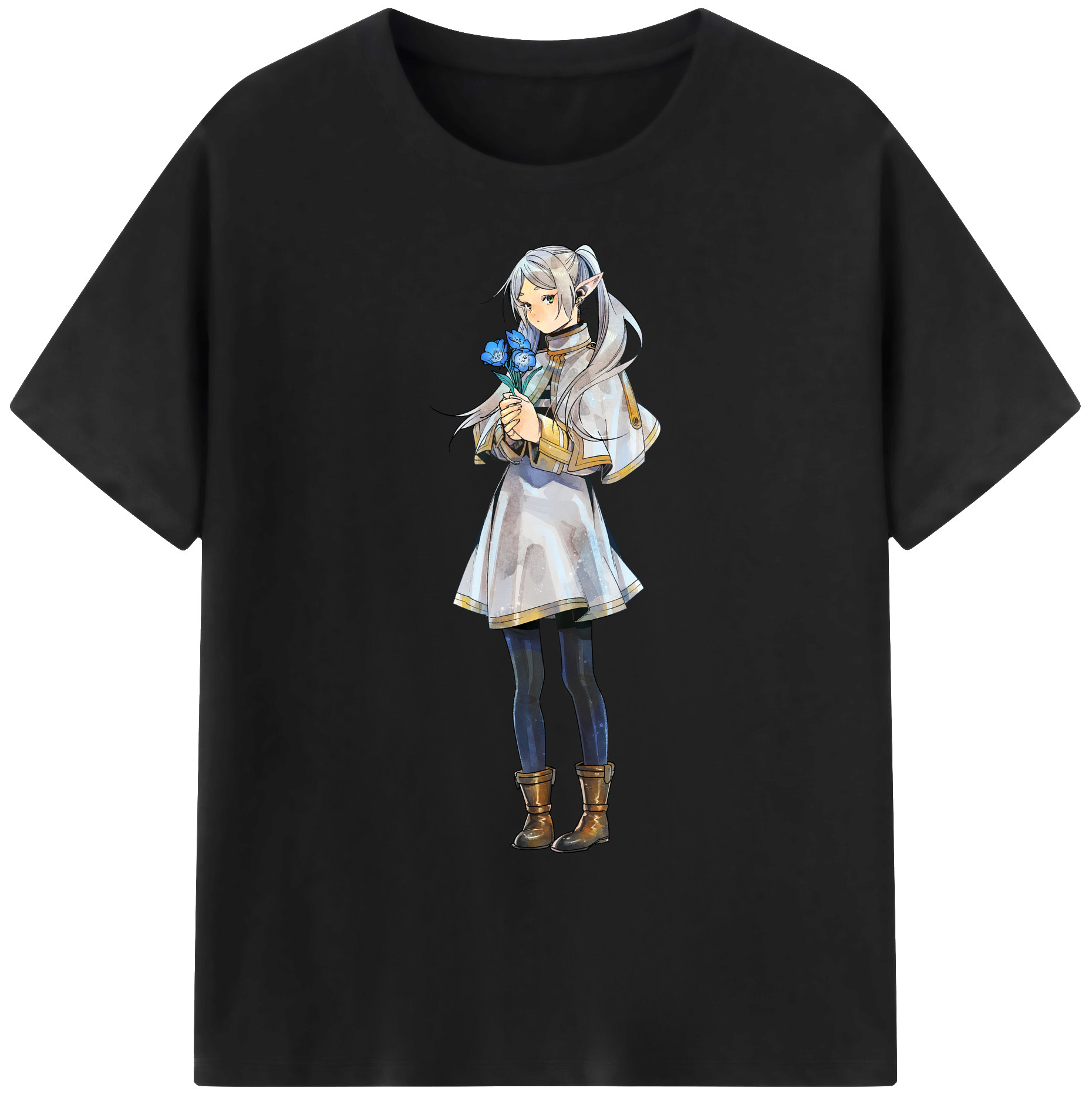 （画像用） 葬送のフリーレン Frieren 綿100％ メンズ半袖Tシャツ｜肌触りやわらか＆通気性