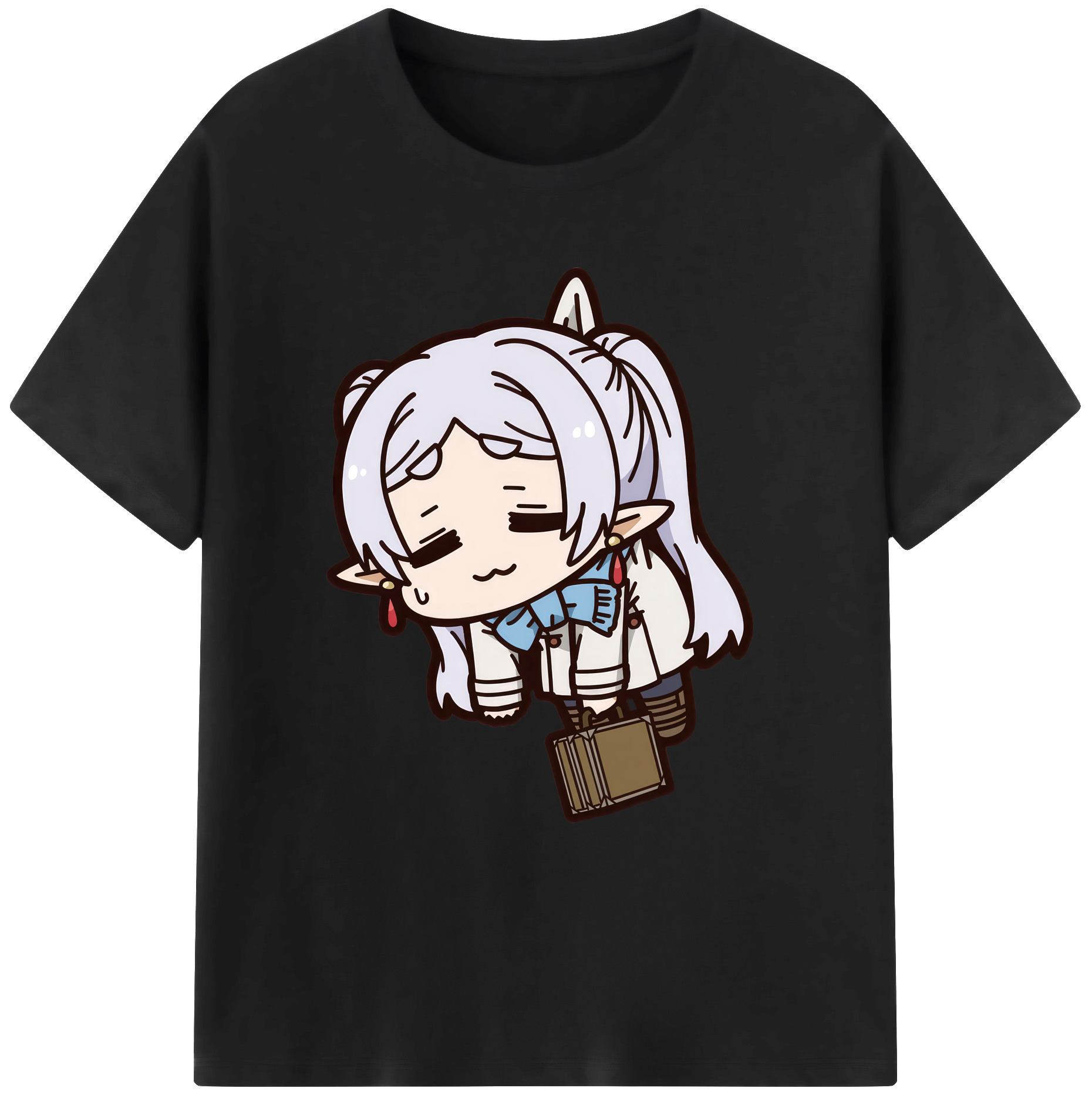（画像用） 葬送のフリーレン Frieren 綿100％ メンズ半袖Tシャツ｜肌触りやわらか＆通気性
