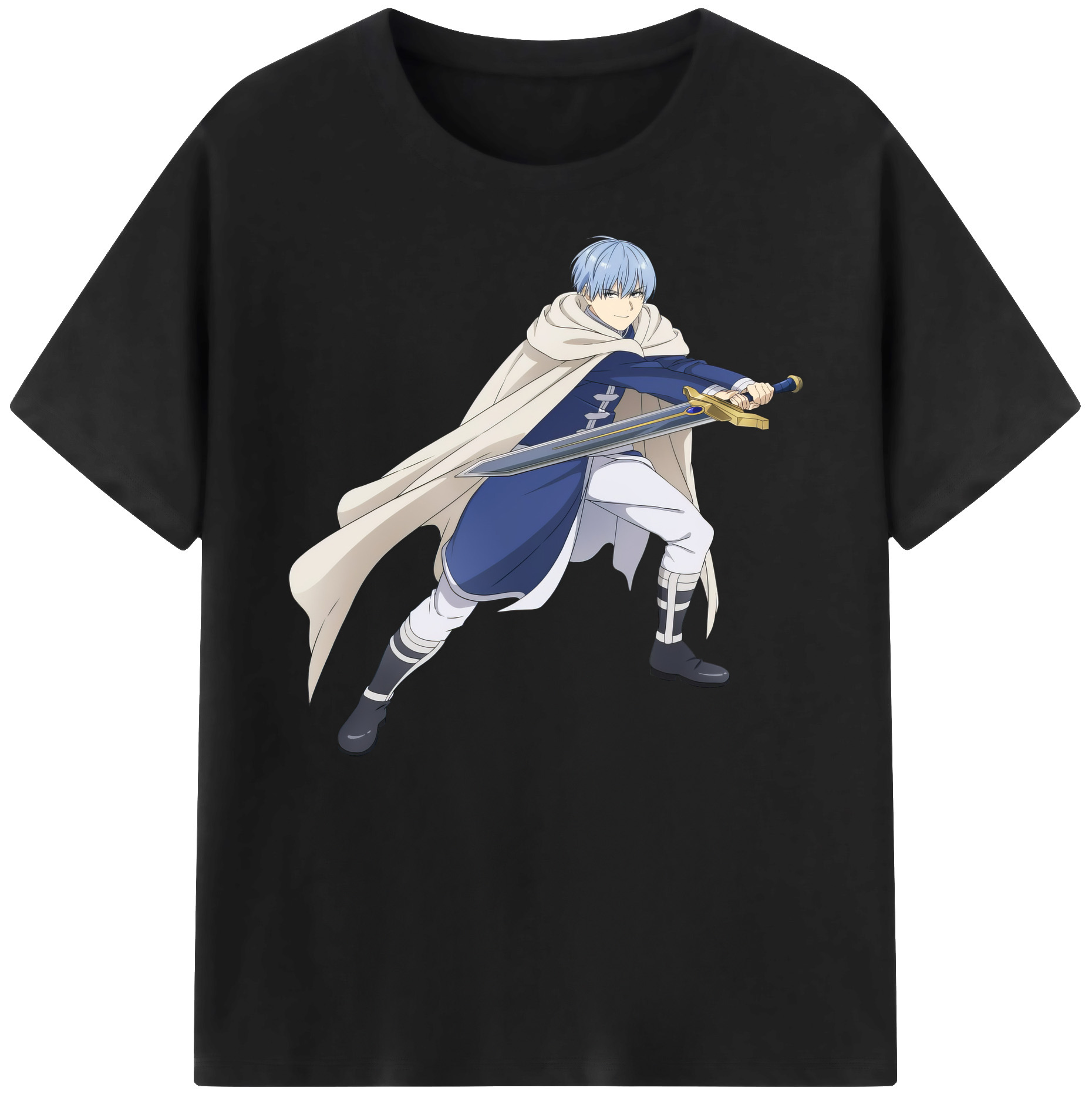（画像用） 葬送のフリーレン Frieren 綿100％ メンズ半袖Tシャツ｜肌触りやわらか＆通気性