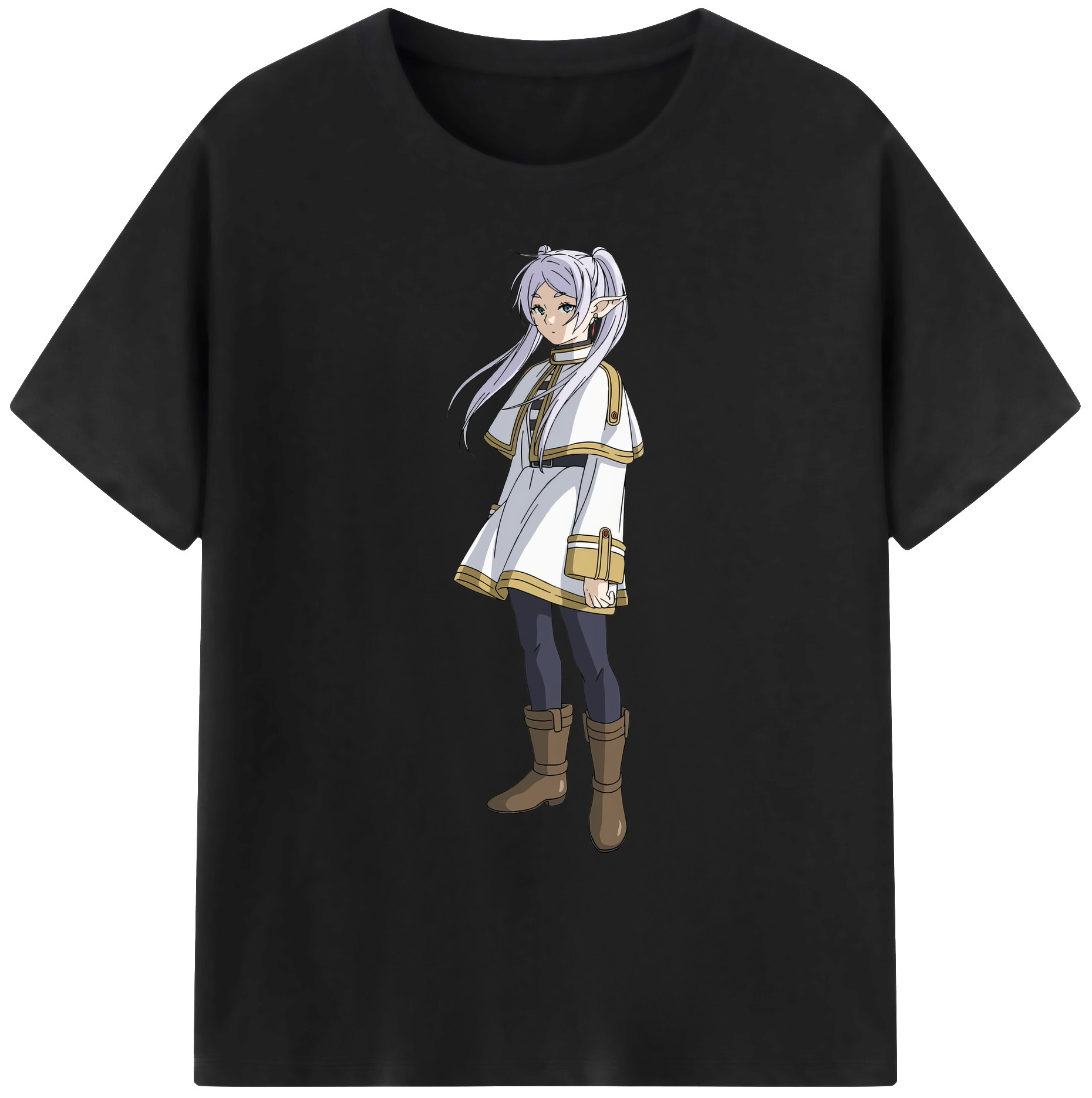 （画像用） 葬送のフリーレン Frieren 綿100％ メンズ半袖Tシャツ｜肌触りやわらか＆通気性