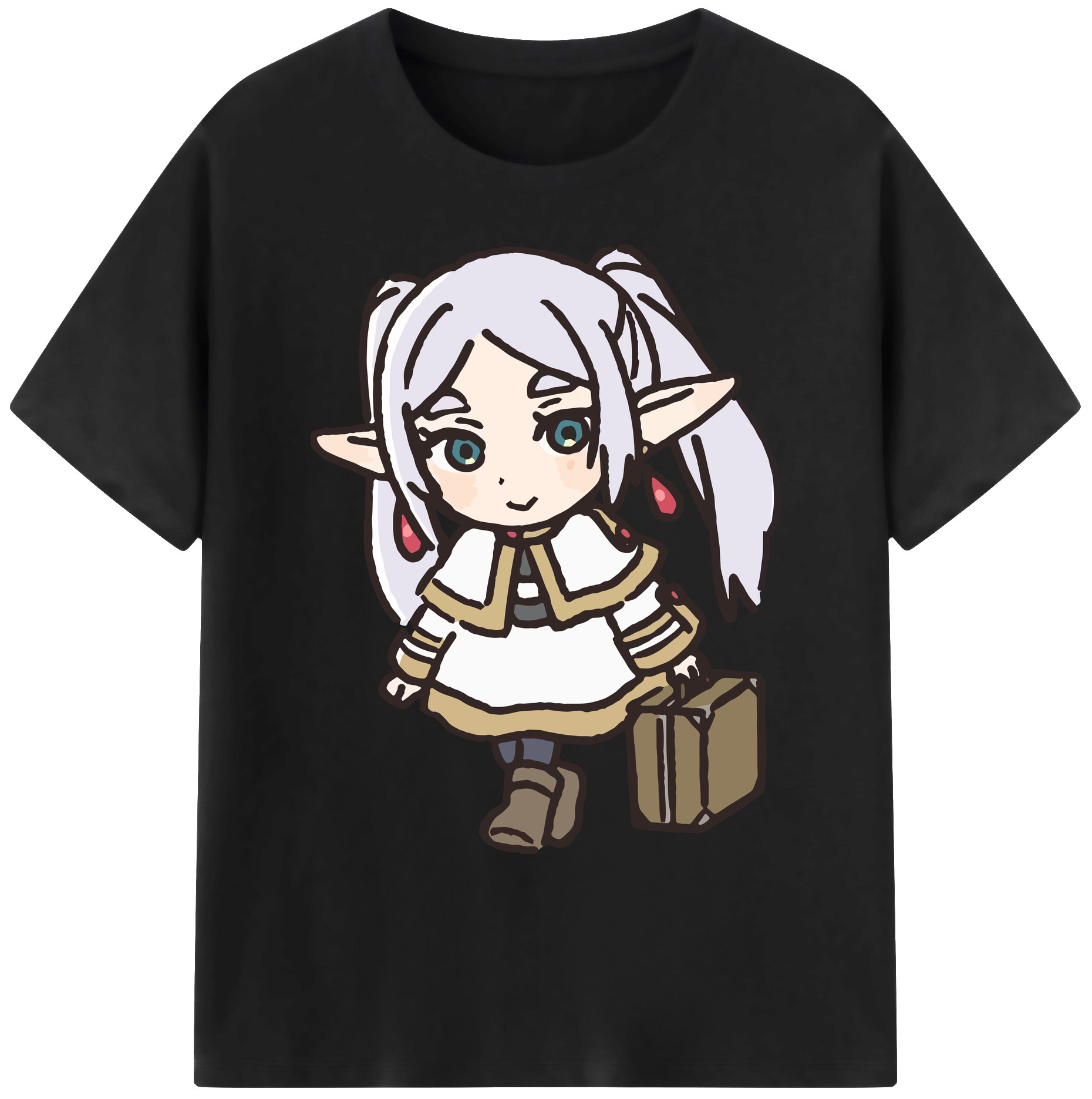 （画像用） 葬送のフリーレン Frieren 綿100％ メンズ半袖Tシャツ｜肌触りやわらか＆通気性