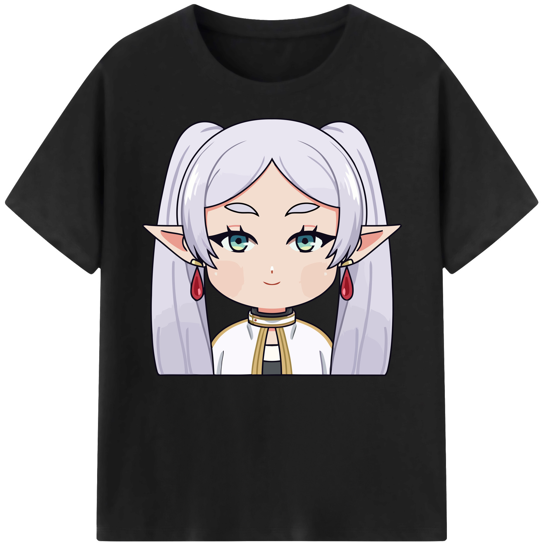 （画像用） 葬送のフリーレン Frieren 綿100％ メンズ半袖Tシャツ｜肌触りやわらか＆通気性