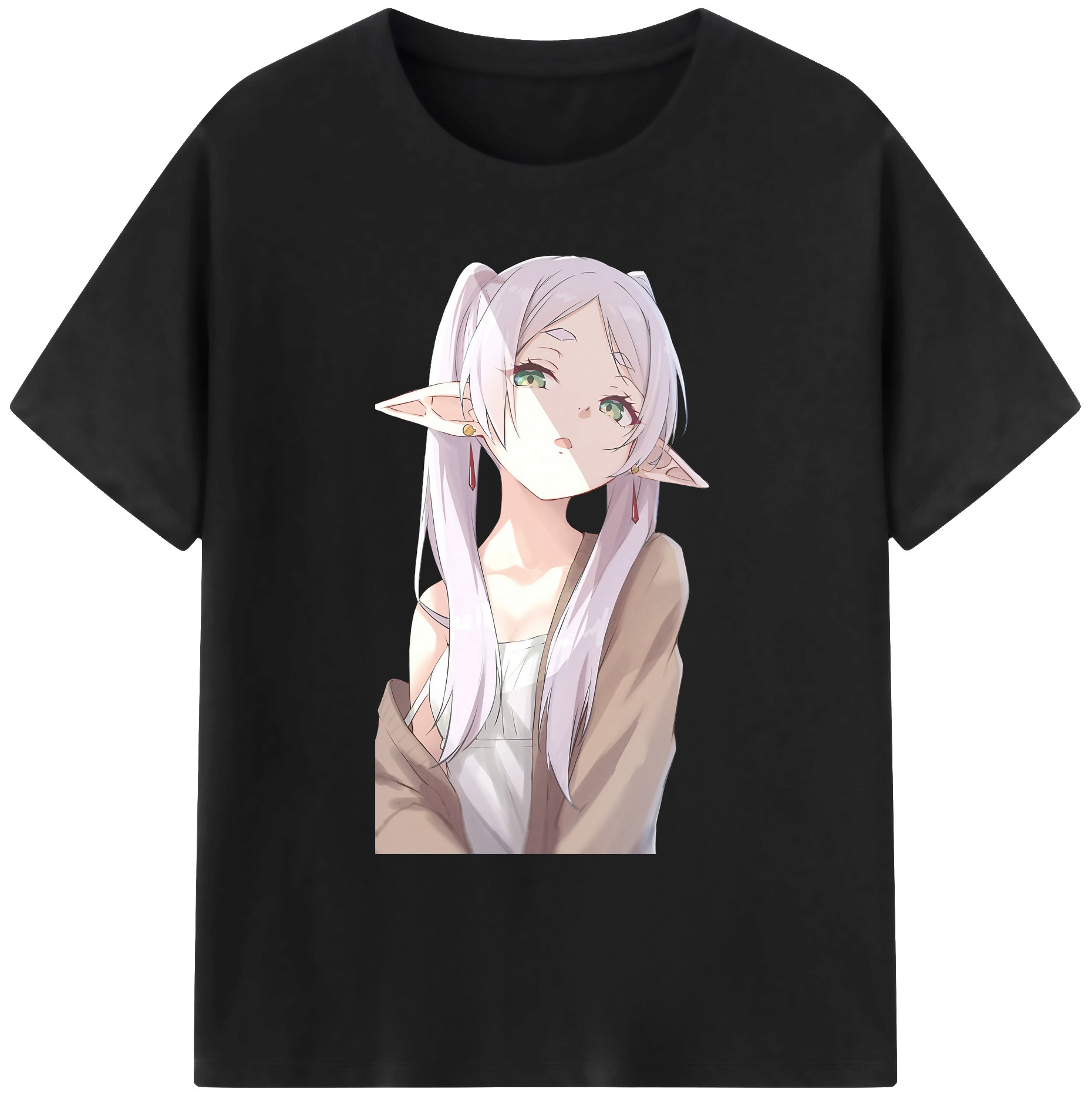 （画像用） 葬送のフリーレン Frieren 綿100％ メンズ半袖Tシャツ｜肌触りやわらか＆通気性