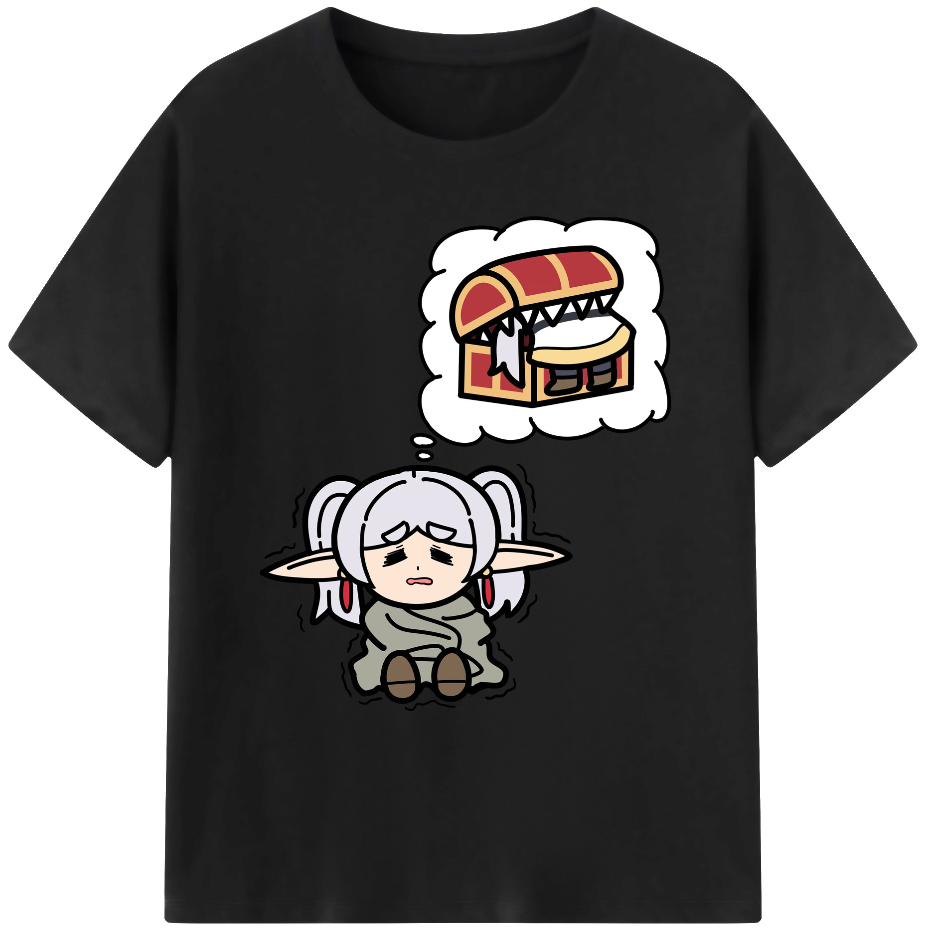 （画像用） 葬送のフリーレン Frieren 綿100％ メンズ半袖Tシャツ｜肌触りやわらか＆通気性