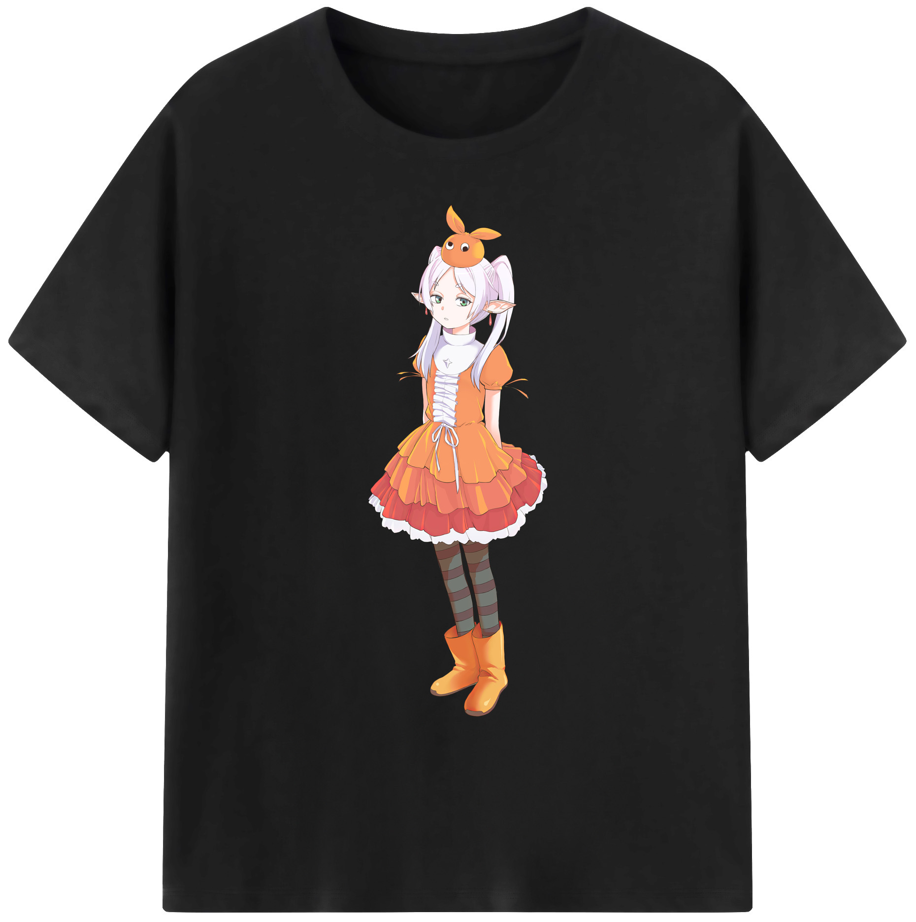 （画像用） 葬送のフリーレン Frieren 綿100％ メンズ半袖Tシャツ｜肌触りやわらか＆通気性