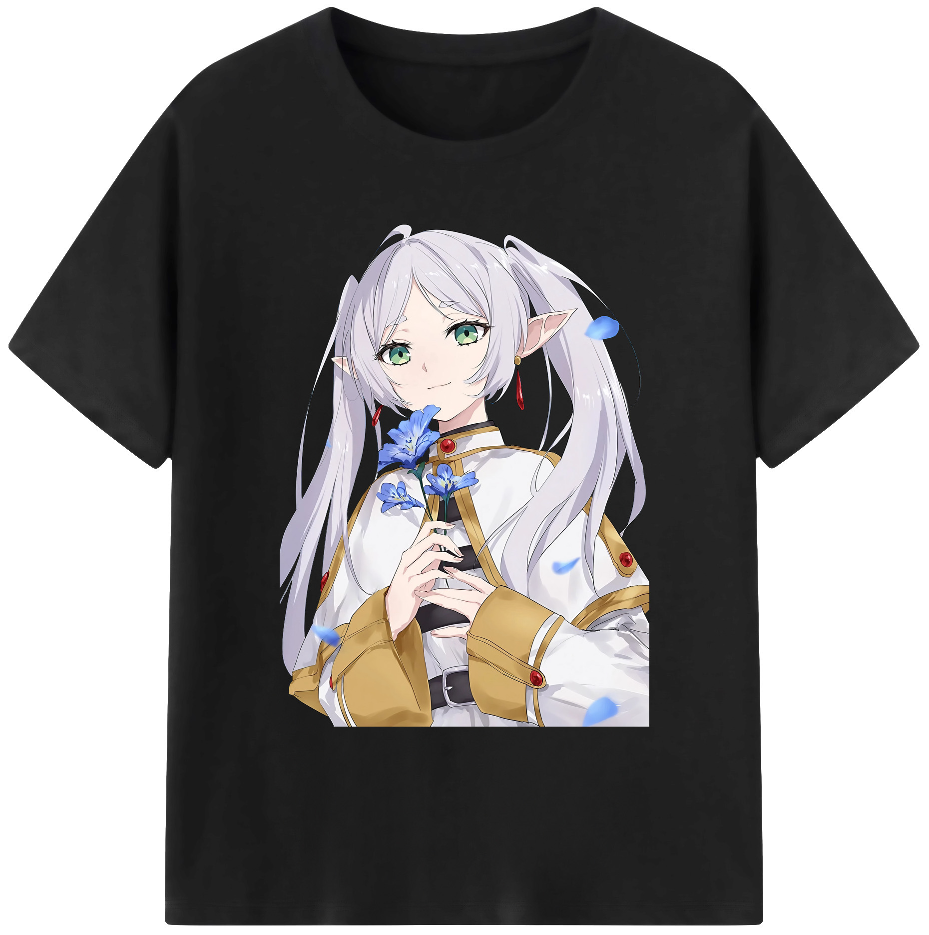 （画像用） 葬送のフリーレン Frieren 綿100％ メンズ半袖Tシャツ｜肌触りやわらか＆通気性