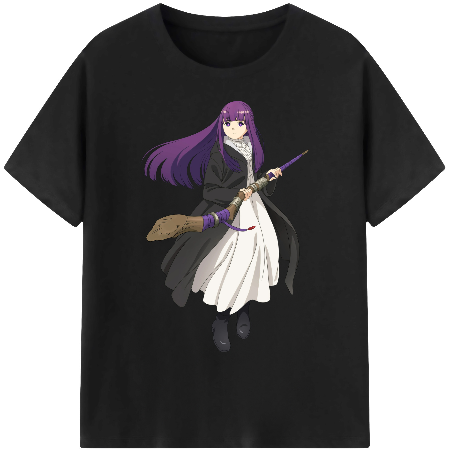 （画像用） 葬送のフリーレン Frieren 綿100％ メンズ半袖Tシャツ｜肌触りやわらか＆通気性