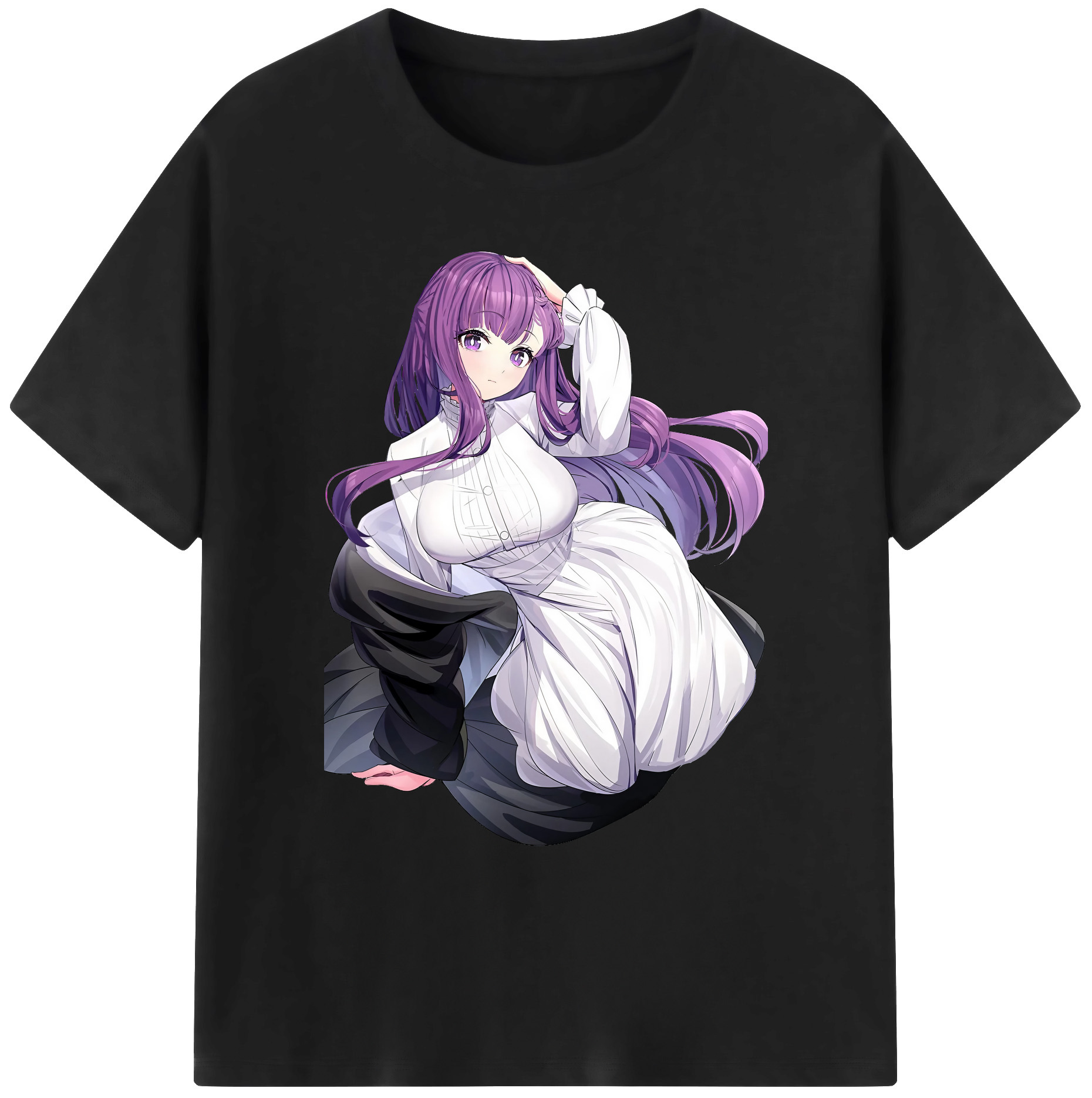 （画像用） 葬送のフリーレン Frieren 綿100％ メンズ半袖Tシャツ｜肌触りやわらか＆通気性