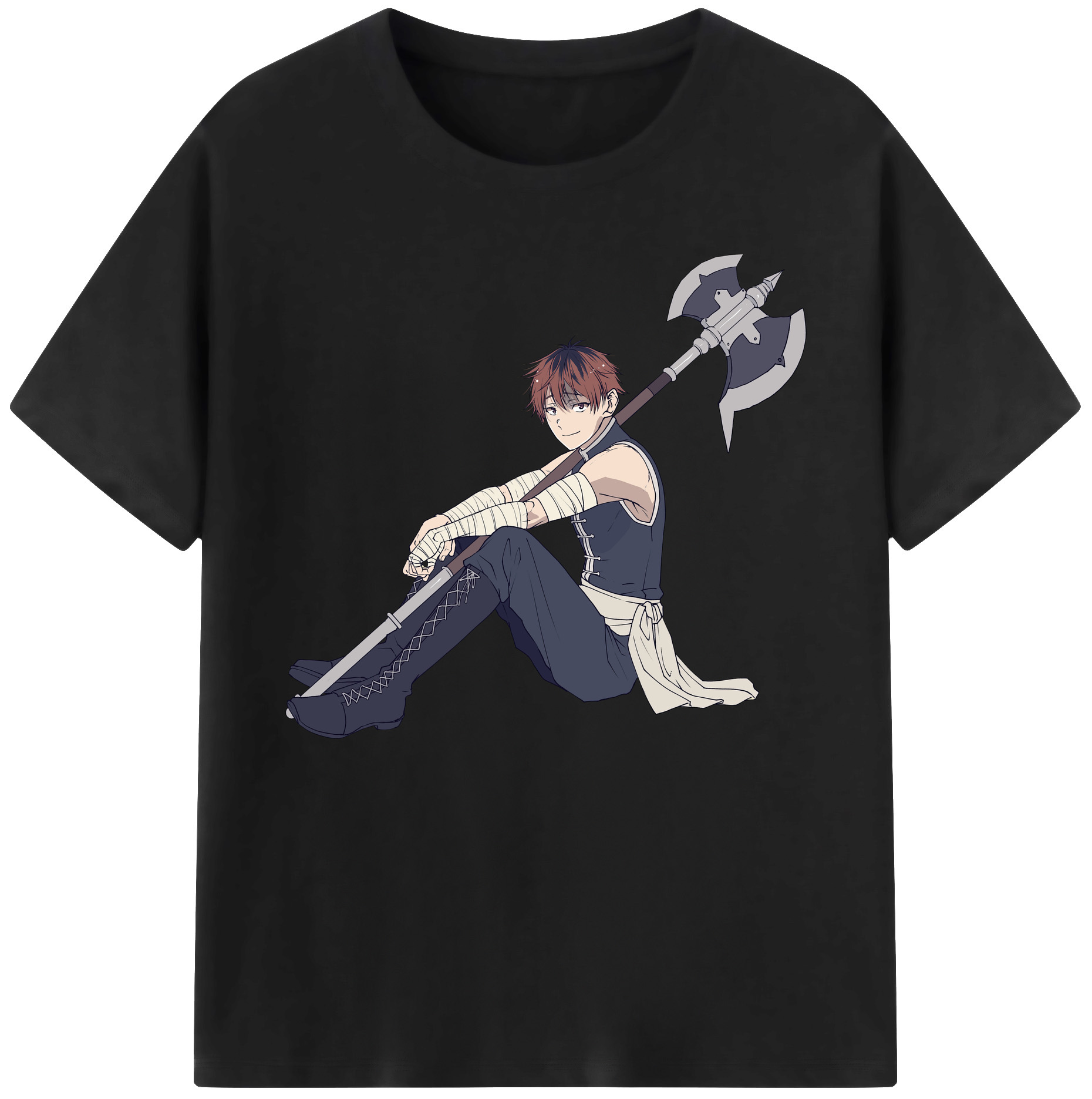 （画像用） 葬送のフリーレン Frieren 綿100％ メンズ半袖Tシャツ｜肌触りやわらか＆通気性