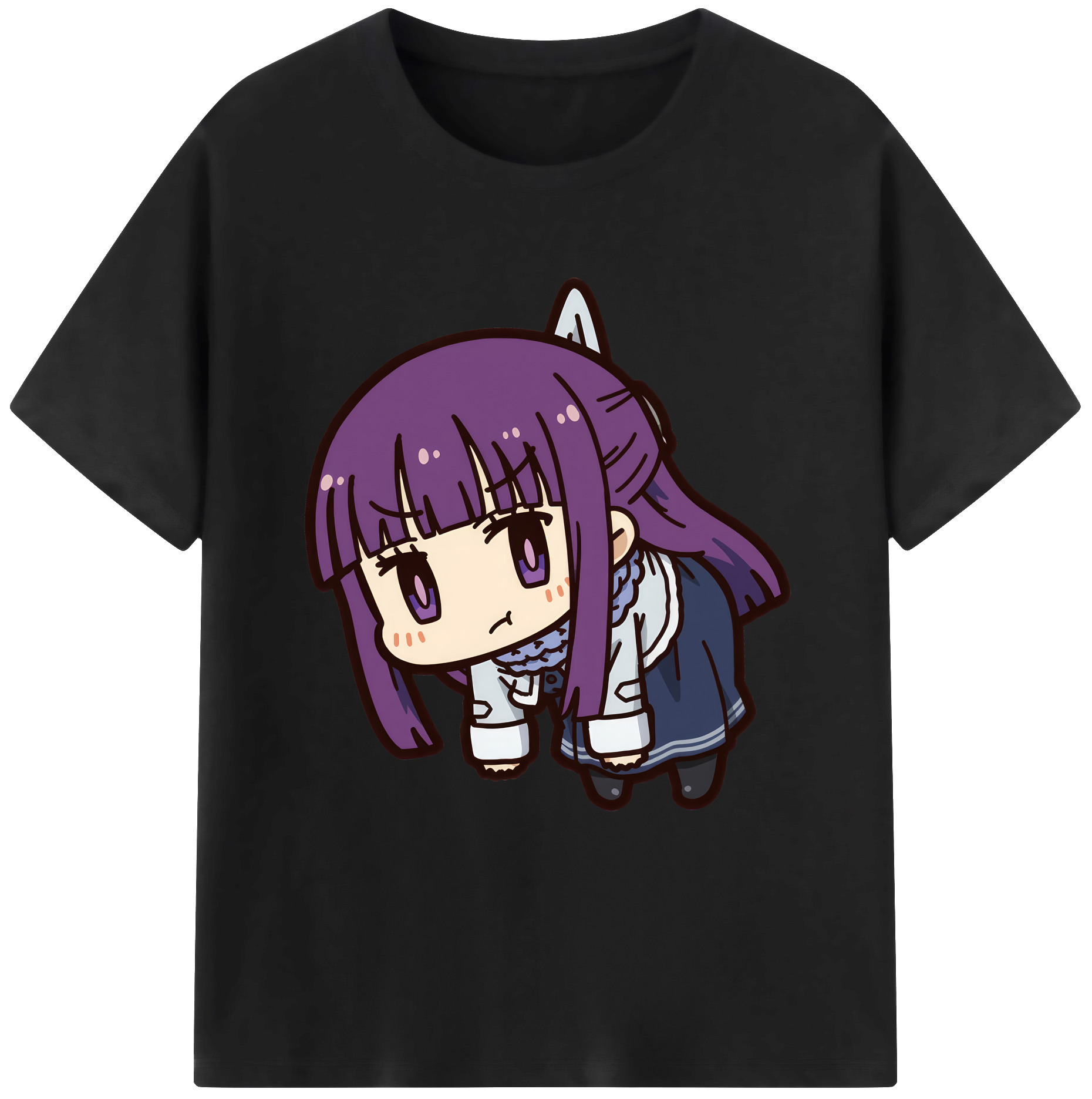 （画像用） 葬送のフリーレン Frieren 綿100％ メンズ半袖Tシャツ｜肌触りやわらか＆通気性