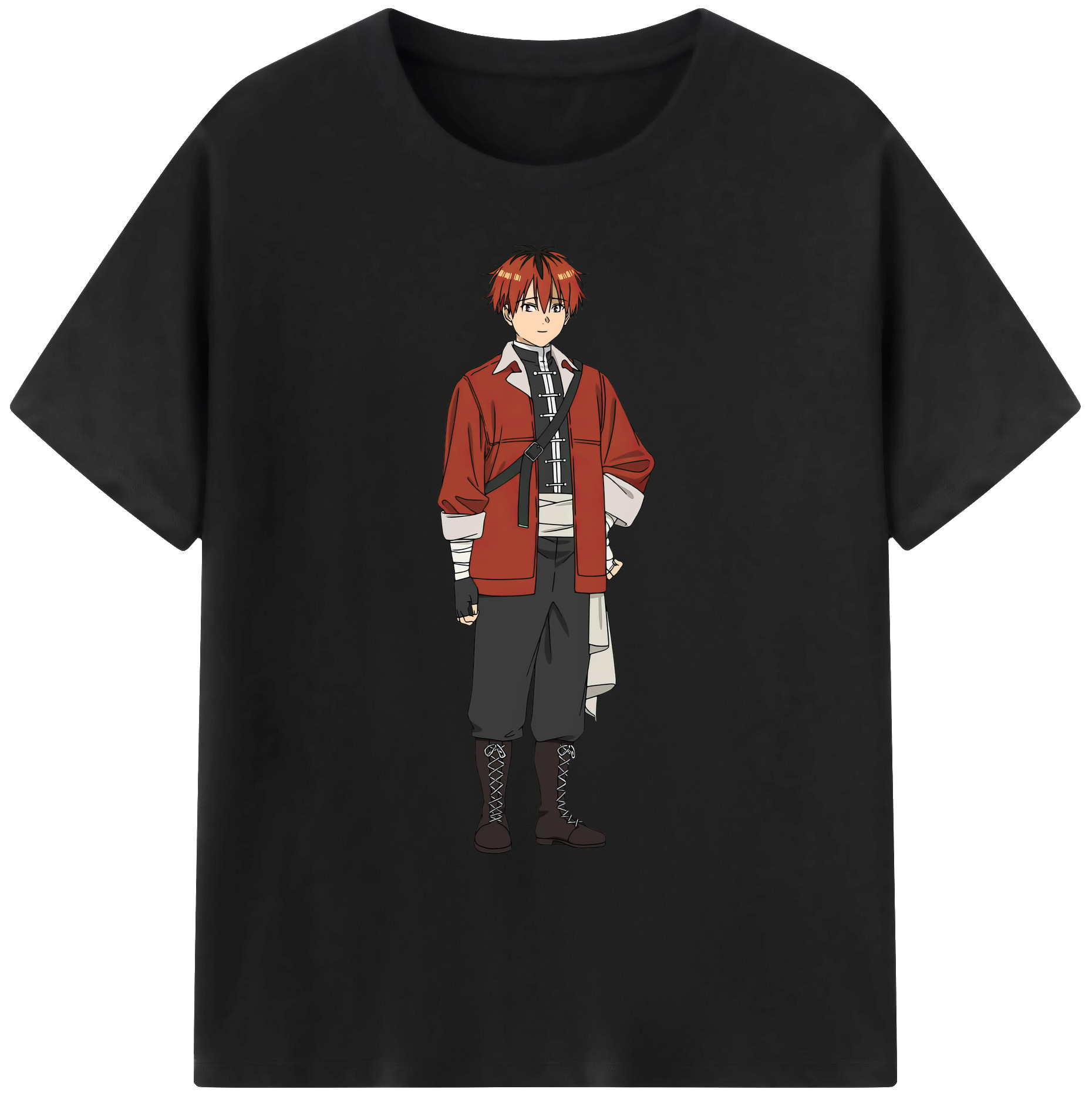 （画像用） 葬送のフリーレン Frieren 綿100％ メンズ半袖Tシャツ｜肌触りやわらか＆通気性