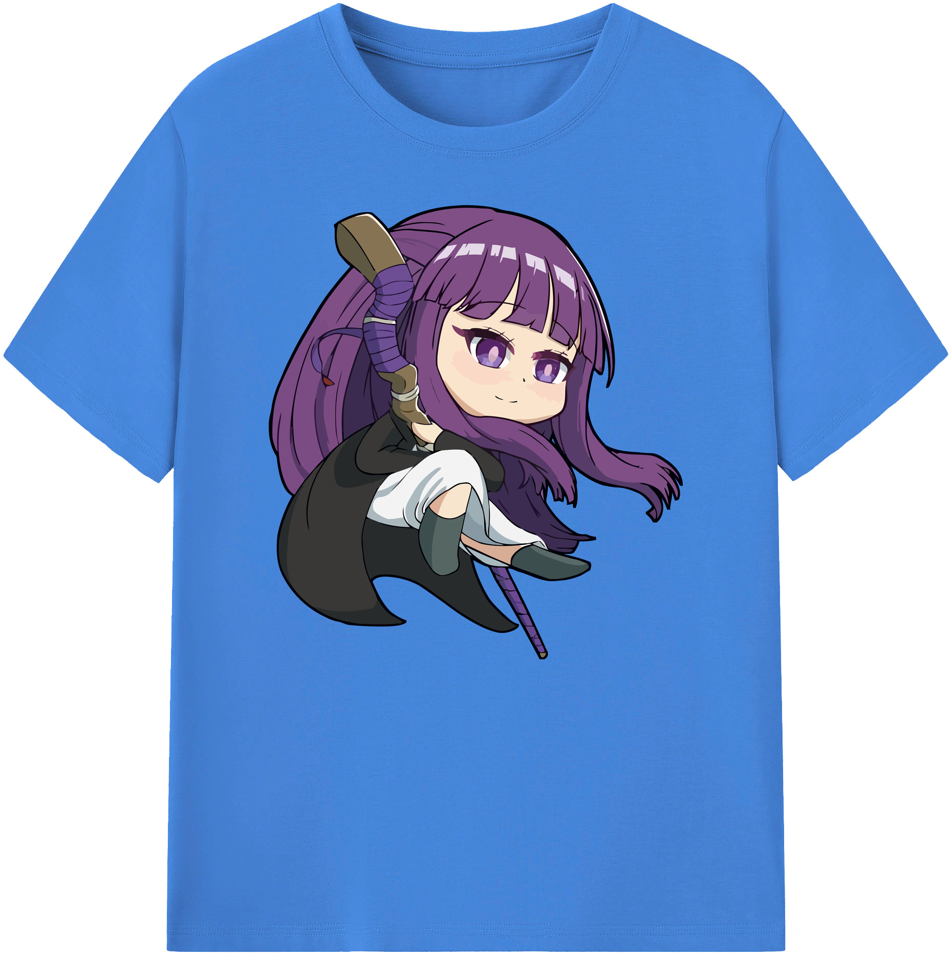 （画像用） 葬送のフリーレン Frieren 綿100％ メンズ半袖Tシャツ｜肌触りやわらか＆通気性