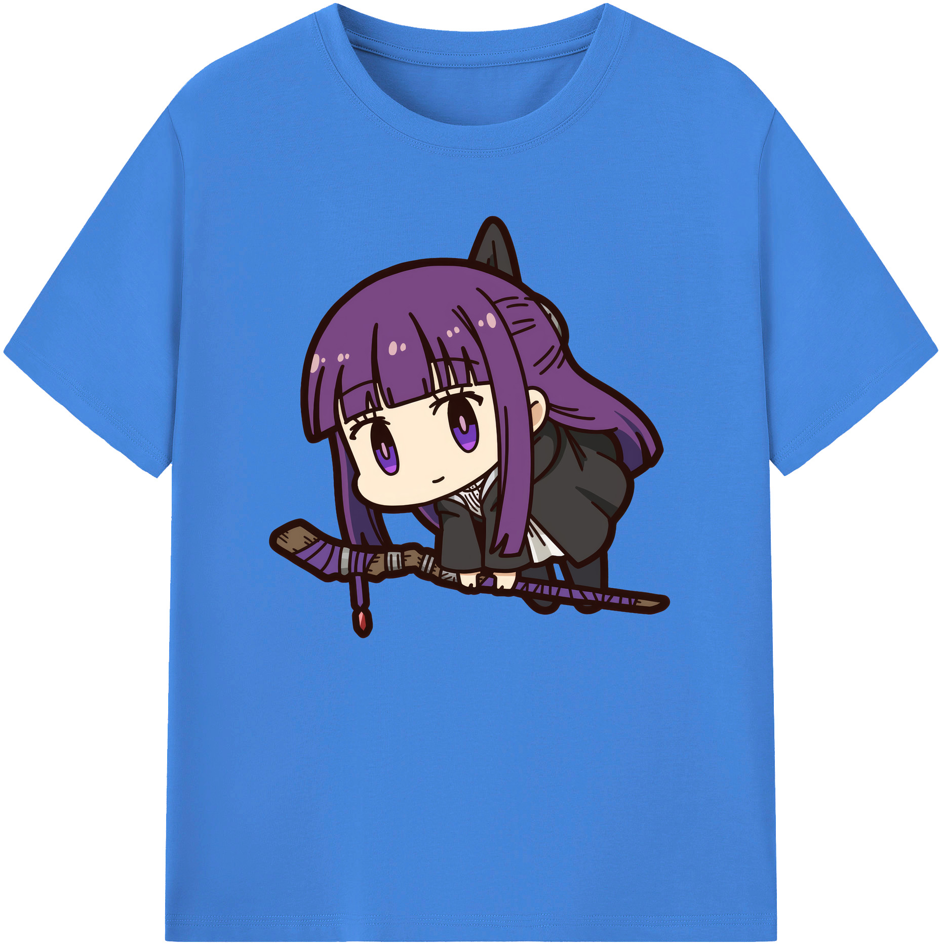 （画像用） 葬送のフリーレン Frieren 綿100％ メンズ半袖Tシャツ｜肌触りやわらか＆通気性