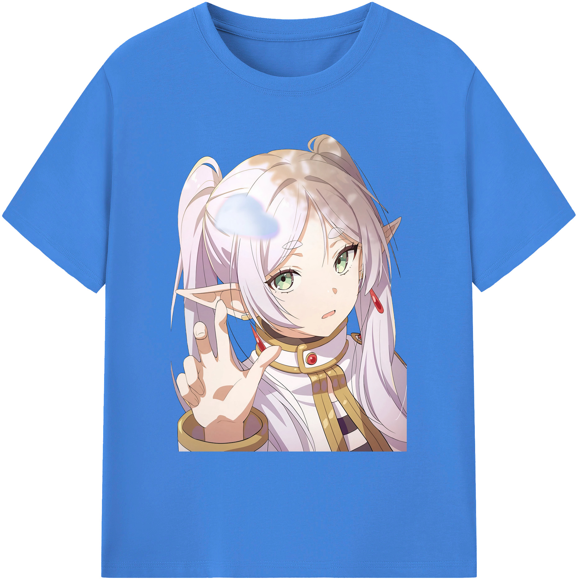 （画像用） 葬送のフリーレン Frieren 綿100％ メンズ半袖Tシャツ｜肌触りやわらか＆通気性