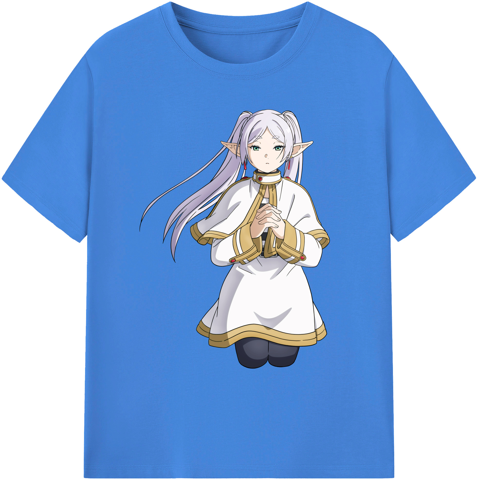 （画像用） 葬送のフリーレン Frieren 綿100％ メンズ半袖Tシャツ｜肌触りやわらか＆通気性