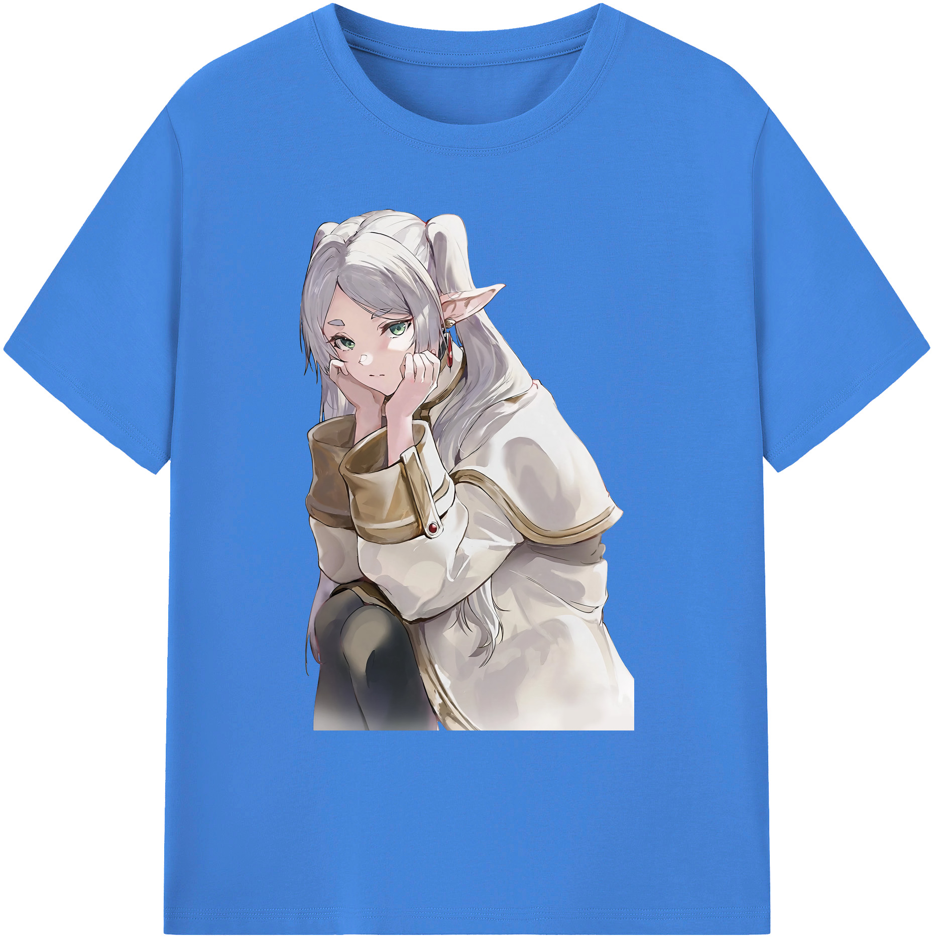 （画像用） 葬送のフリーレン Frieren 綿100％ メンズ半袖Tシャツ｜肌触りやわらか＆通気性