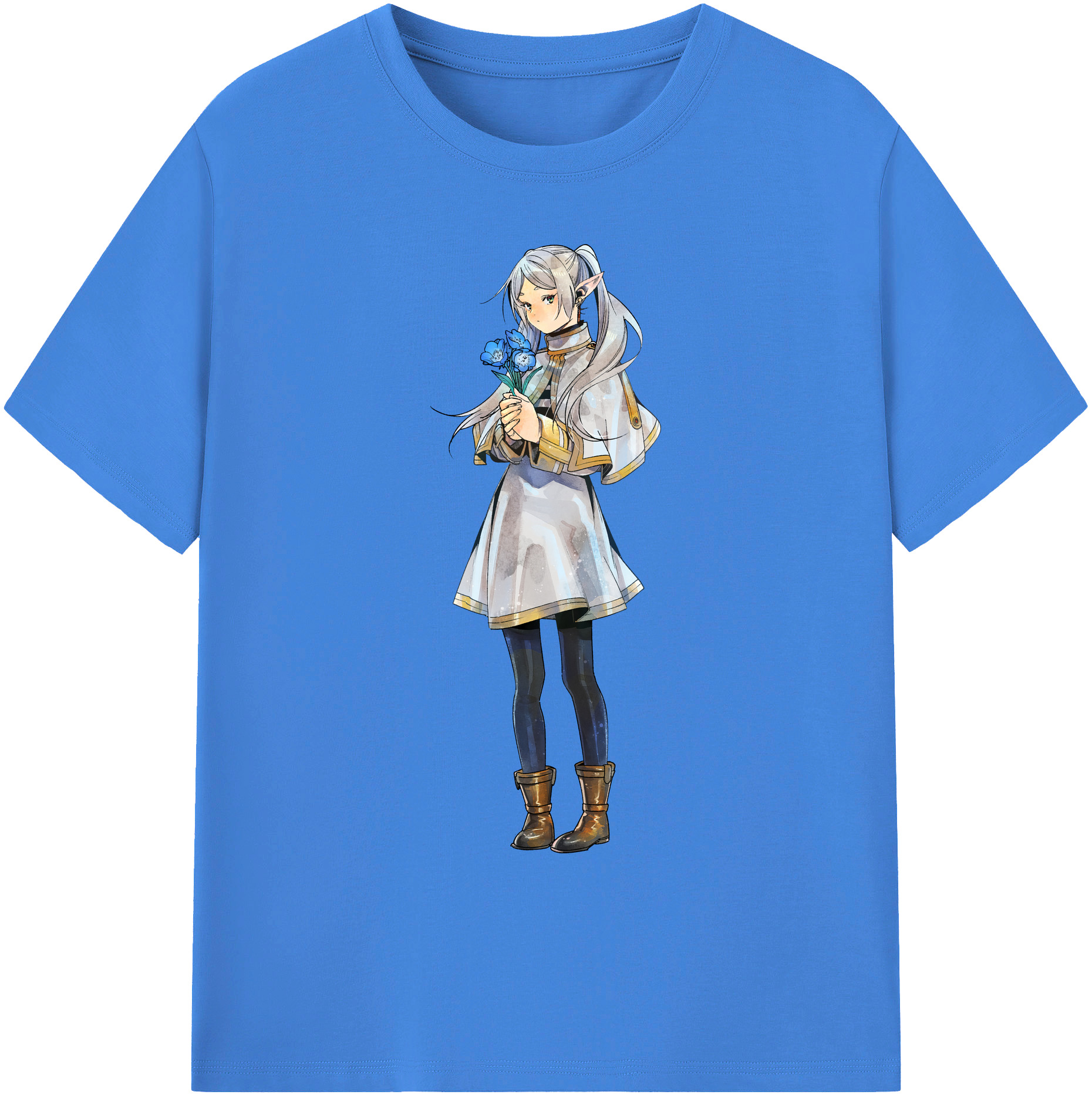 （画像用） 葬送のフリーレン Frieren 綿100％ メンズ半袖Tシャツ｜肌触りやわらか＆通気性
