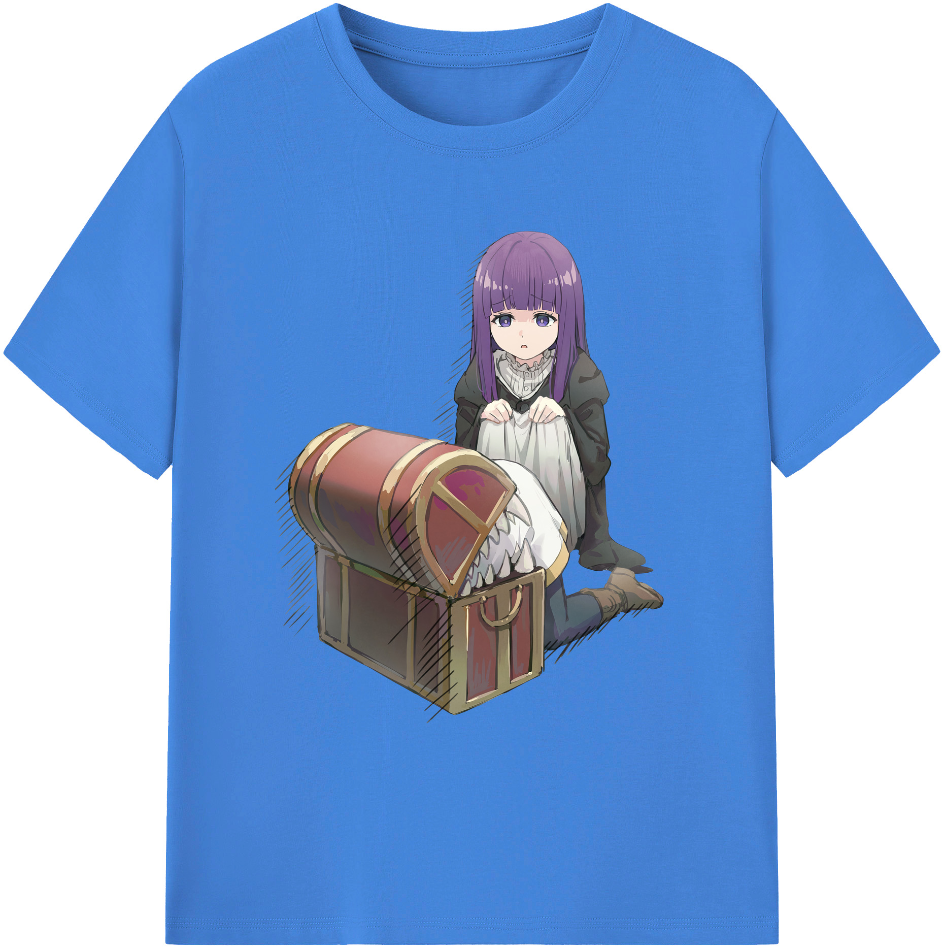 （画像用） 葬送のフリーレン Frieren 綿100％ メンズ半袖Tシャツ｜肌触りやわらか＆通気性