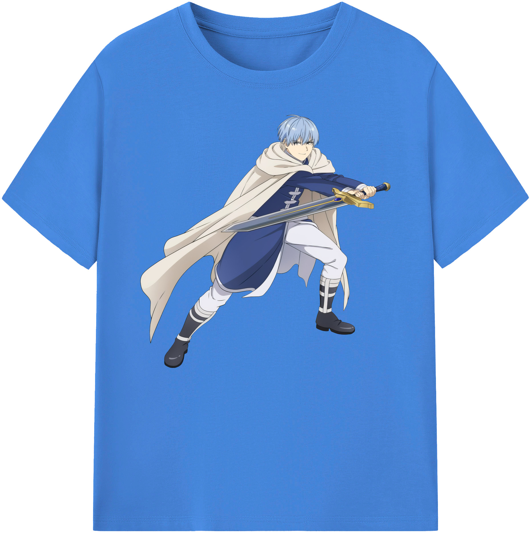 （画像用） 葬送のフリーレン Frieren 綿100％ メンズ半袖Tシャツ｜肌触りやわらか＆通気性