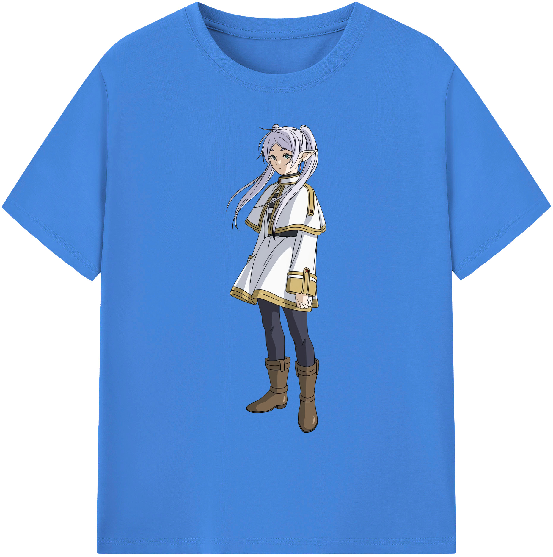 （画像用） 葬送のフリーレン Frieren 綿100％ メンズ半袖Tシャツ｜肌触りやわらか＆通気性