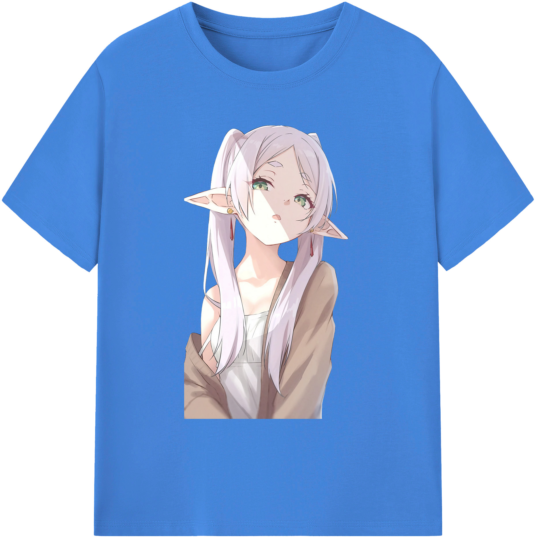 （画像用） 葬送のフリーレン Frieren 綿100％ メンズ半袖Tシャツ｜肌触りやわらか＆通気性