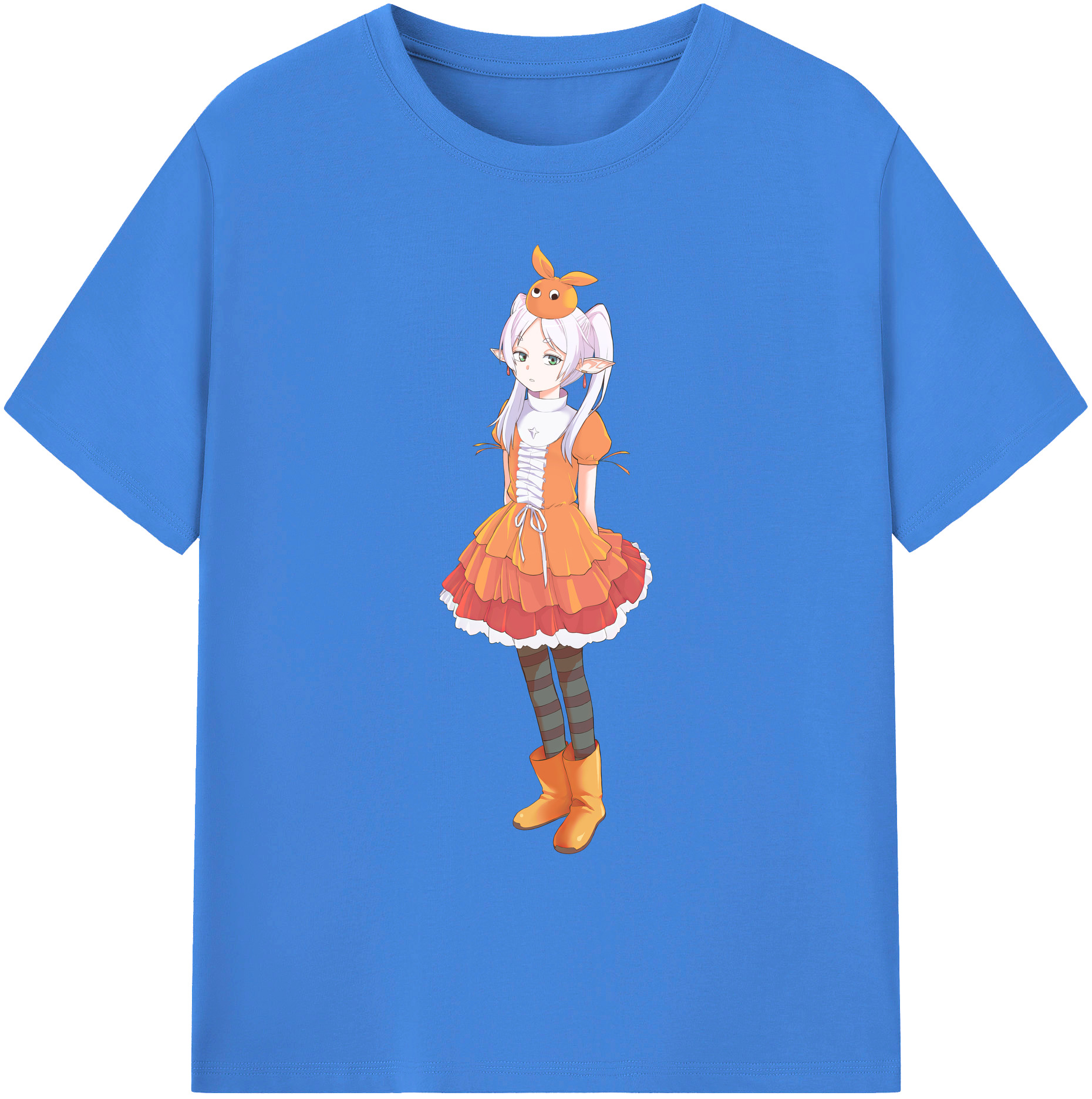 （画像用） 葬送のフリーレン Frieren 綿100％ メンズ半袖Tシャツ｜肌触りやわらか＆通気性