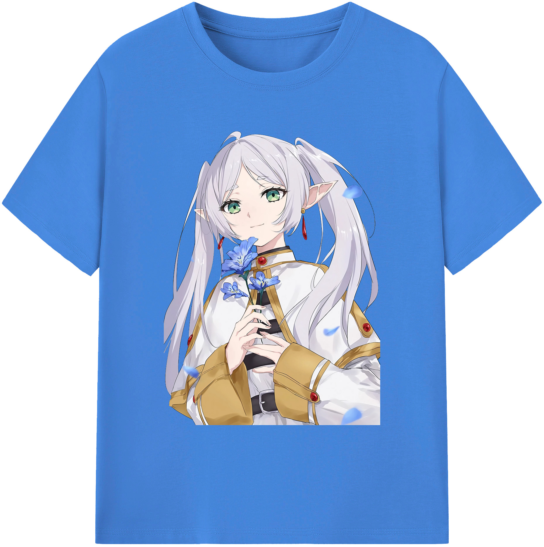 （画像用） 葬送のフリーレン Frieren 綿100％ メンズ半袖Tシャツ｜肌触りやわらか＆通気性