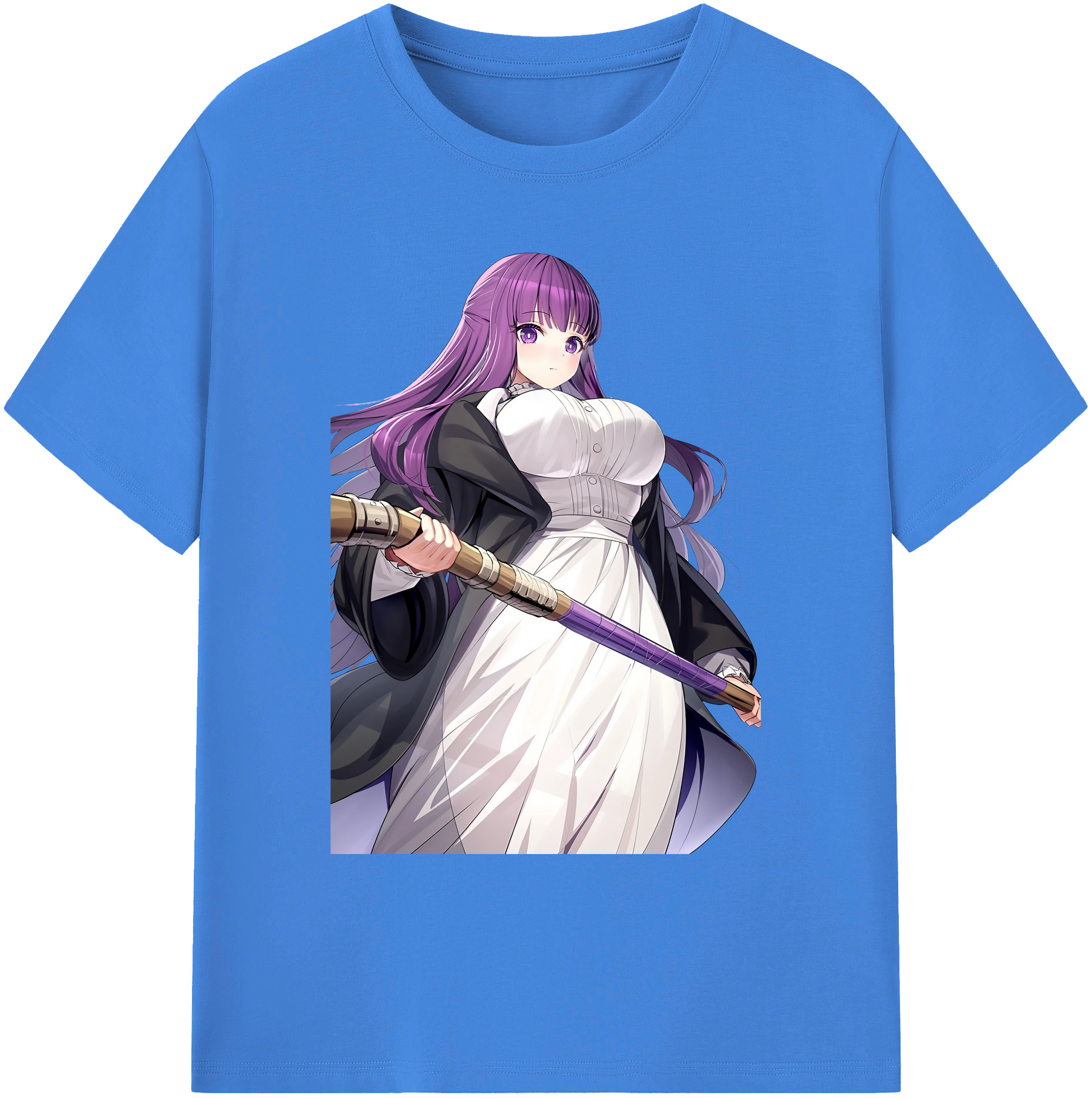 （画像用） 葬送のフリーレン Frieren 綿100％ メンズ半袖Tシャツ｜肌触りやわらか＆通気性