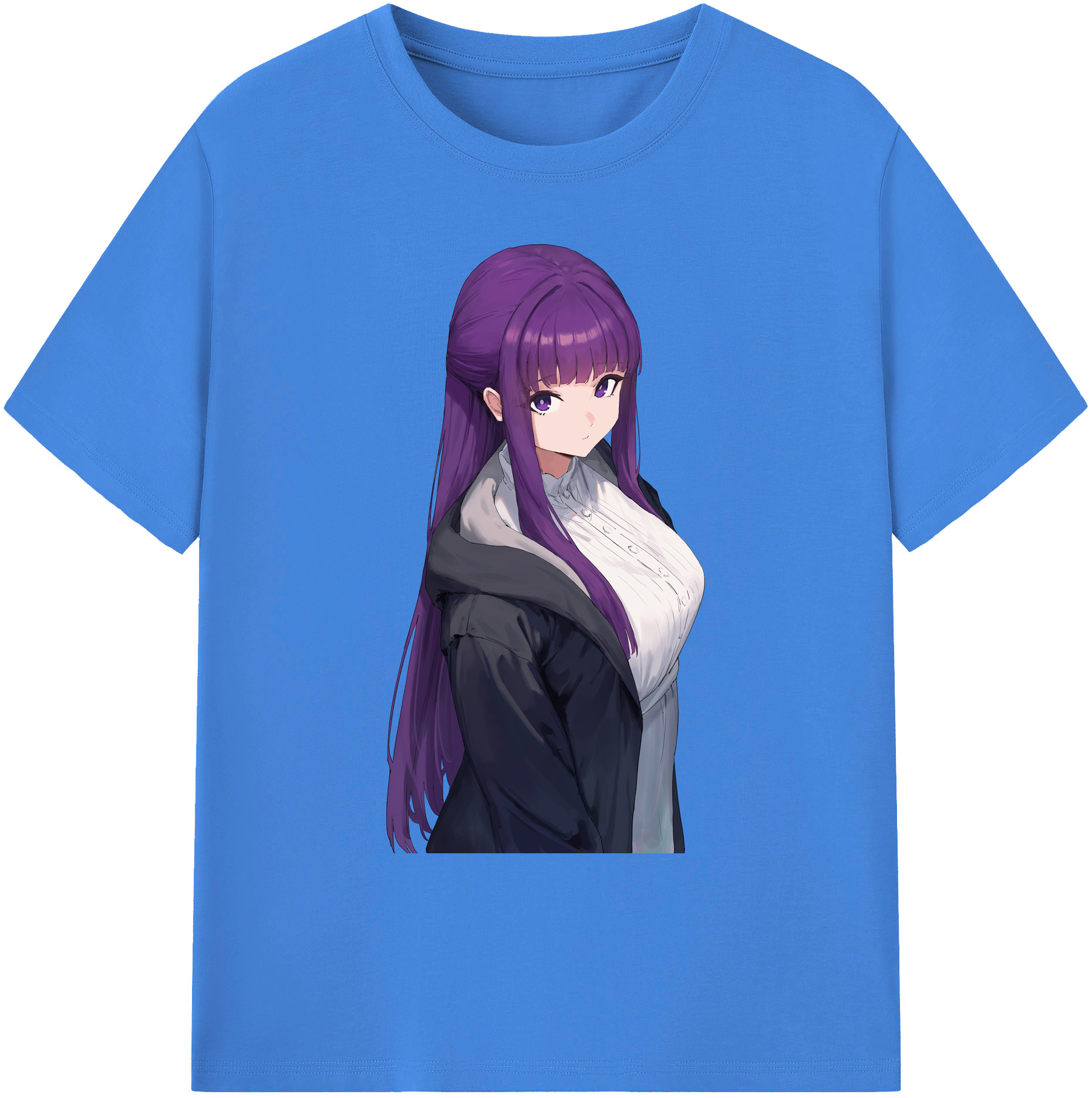 （画像用） 葬送のフリーレン Frieren 綿100％ メンズ半袖Tシャツ｜肌触りやわらか＆通気性