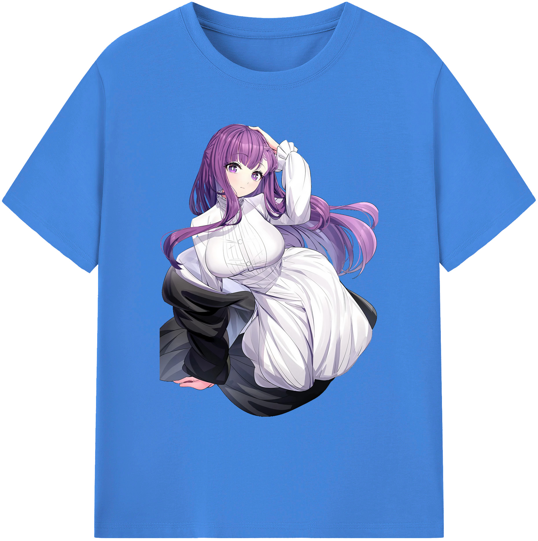 （画像用） 葬送のフリーレン Frieren 綿100％ メンズ半袖Tシャツ｜肌触りやわらか＆通気性