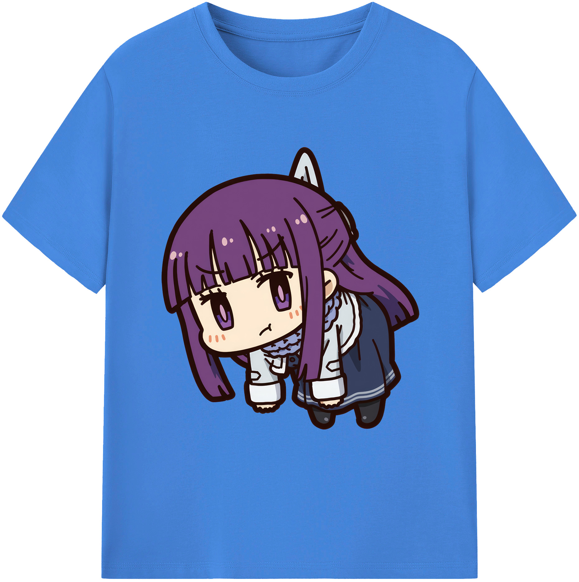 （画像用） 葬送のフリーレン Frieren 綿100％ メンズ半袖Tシャツ｜肌触りやわらか＆通気性