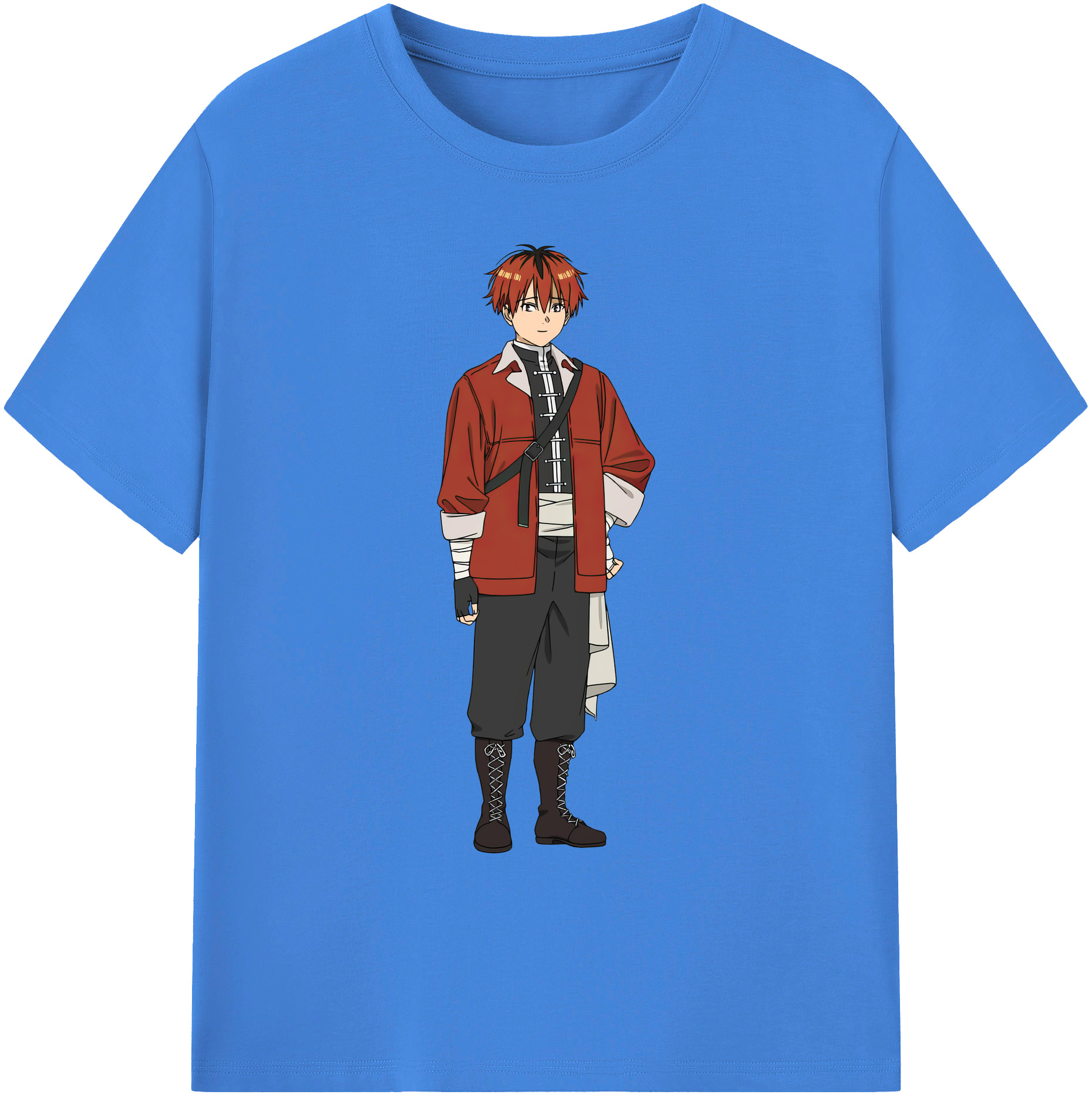 （画像用） 葬送のフリーレン Frieren 綿100％ メンズ半袖Tシャツ｜肌触りやわらか＆通気性