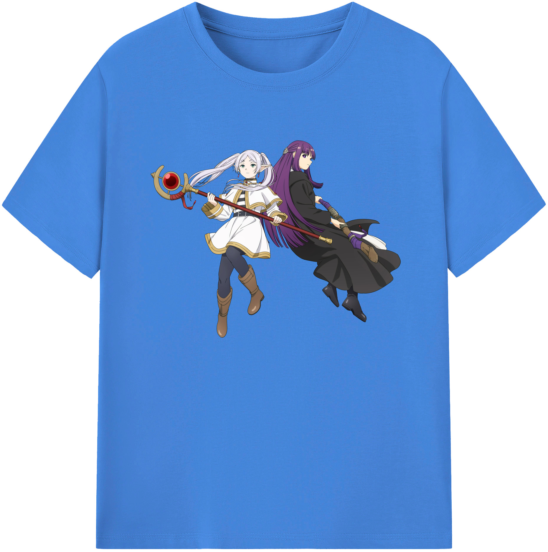 （画像用） 葬送のフリーレン Frieren 綿100％ メンズ半袖Tシャツ｜肌触りやわらか＆通気性