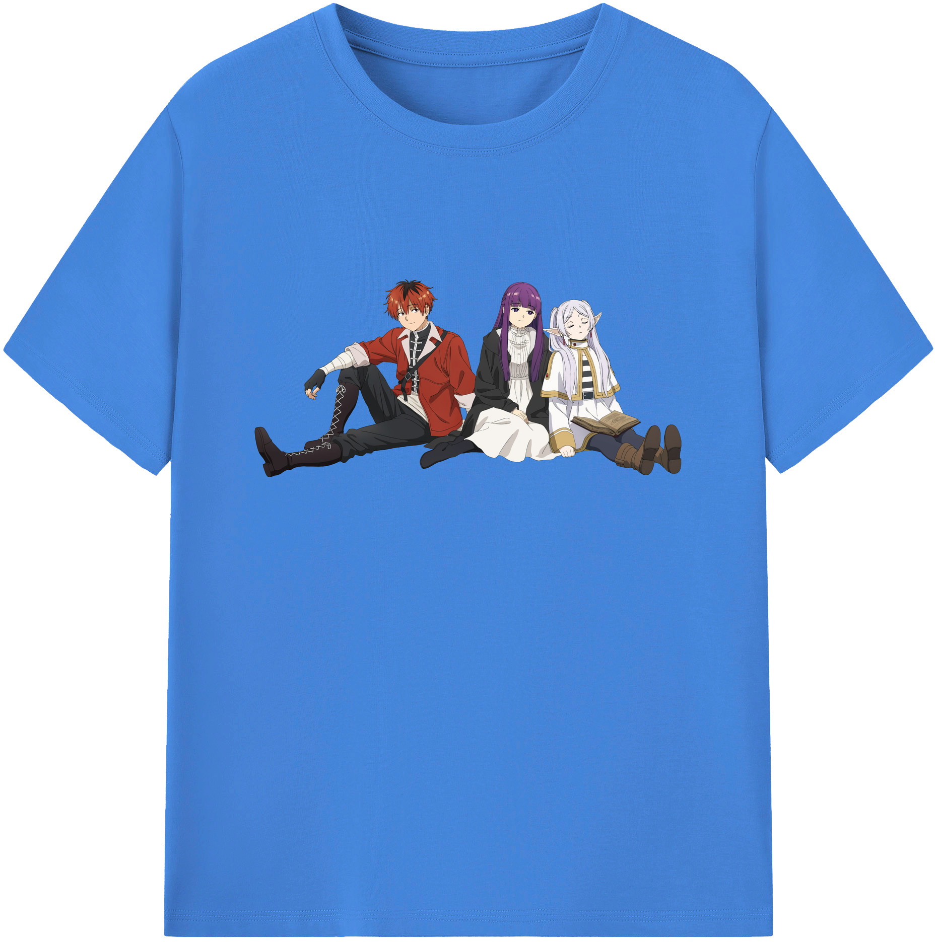 （画像用） 葬送のフリーレン Frieren 綿100％ メンズ半袖Tシャツ｜肌触りやわらか＆通気性