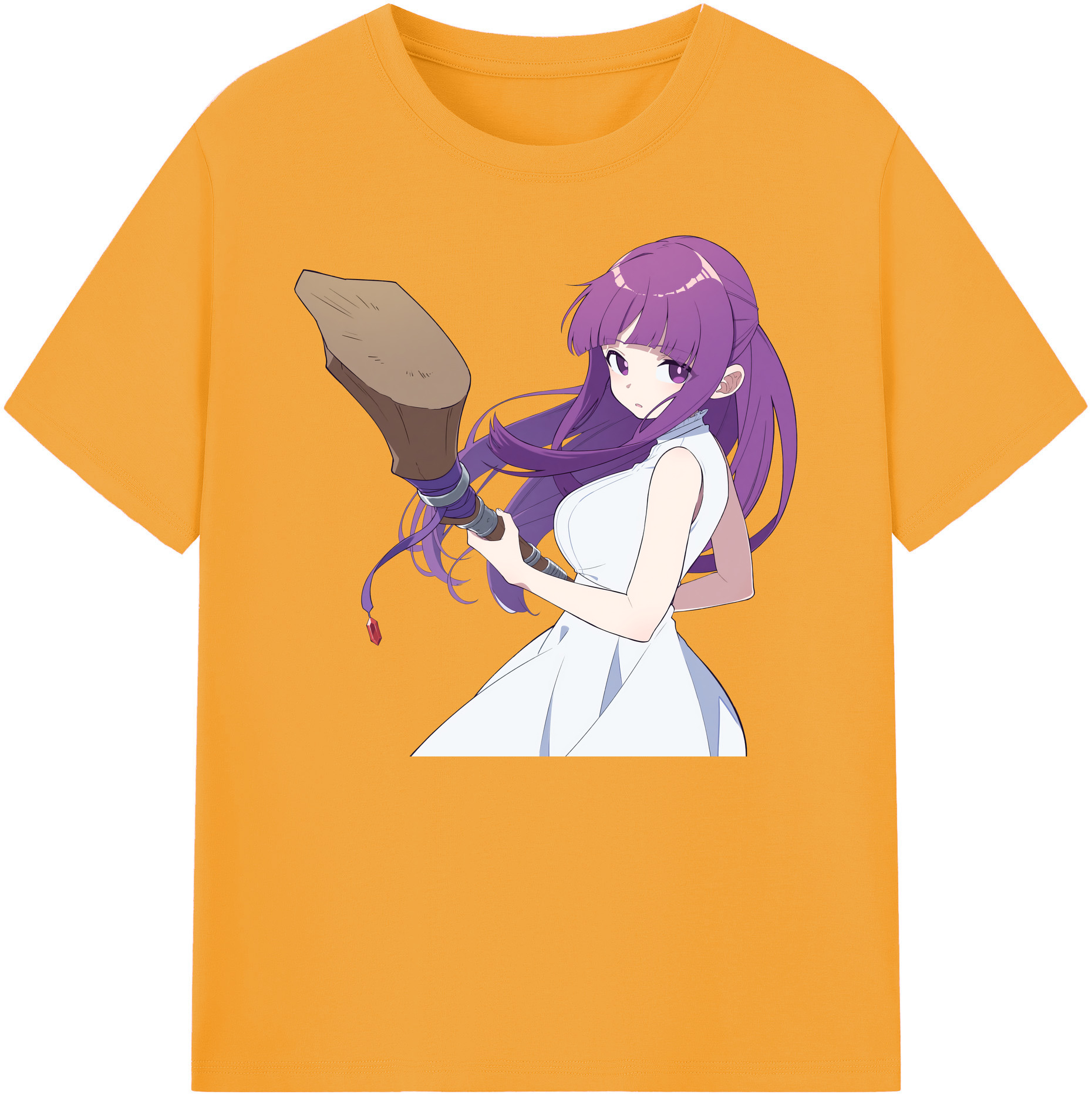（画像用） 葬送のフリーレン Frieren 綿100％ メンズ半袖Tシャツ｜肌触りやわらか＆通気性