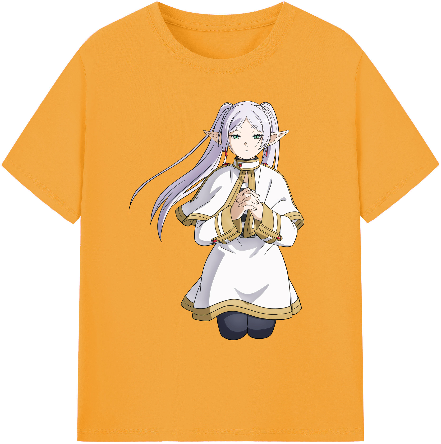 （画像用） 葬送のフリーレン Frieren 綿100％ メンズ半袖Tシャツ｜肌触りやわらか＆通気性