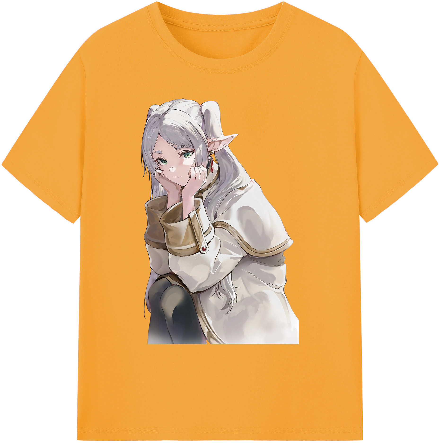 （画像用） 葬送のフリーレン Frieren 綿100％ メンズ半袖Tシャツ｜肌触りやわらか＆通気性