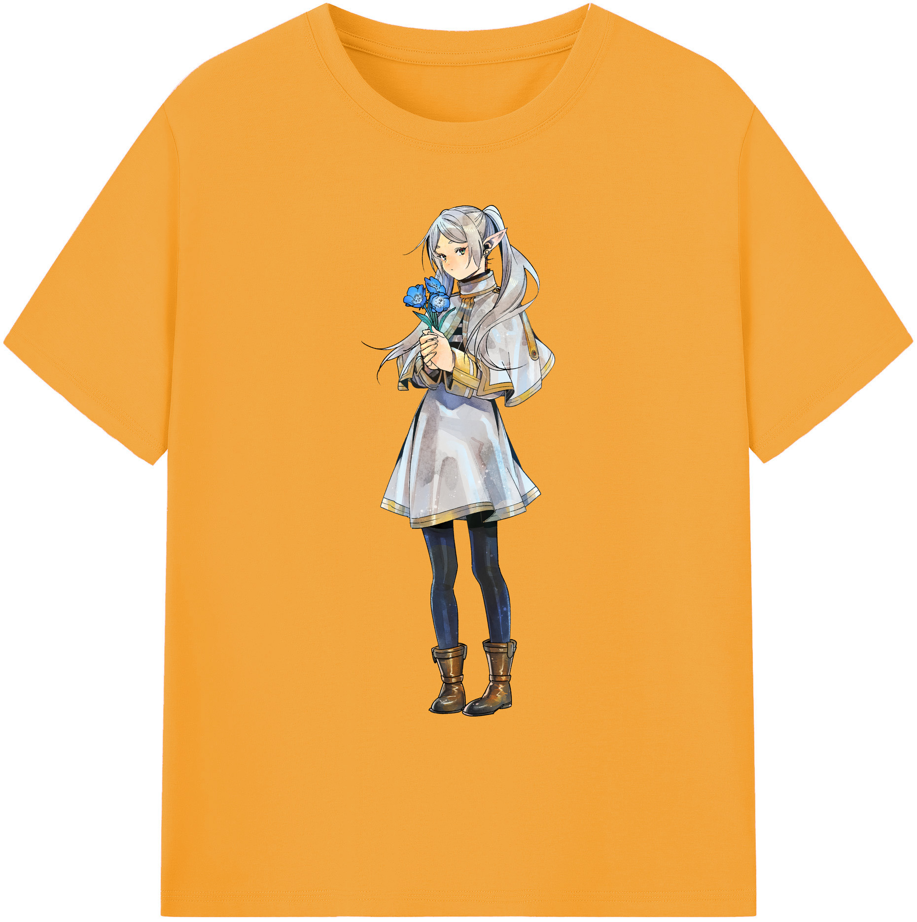 （画像用） 葬送のフリーレン Frieren 綿100％ メンズ半袖Tシャツ｜肌触りやわらか＆通気性