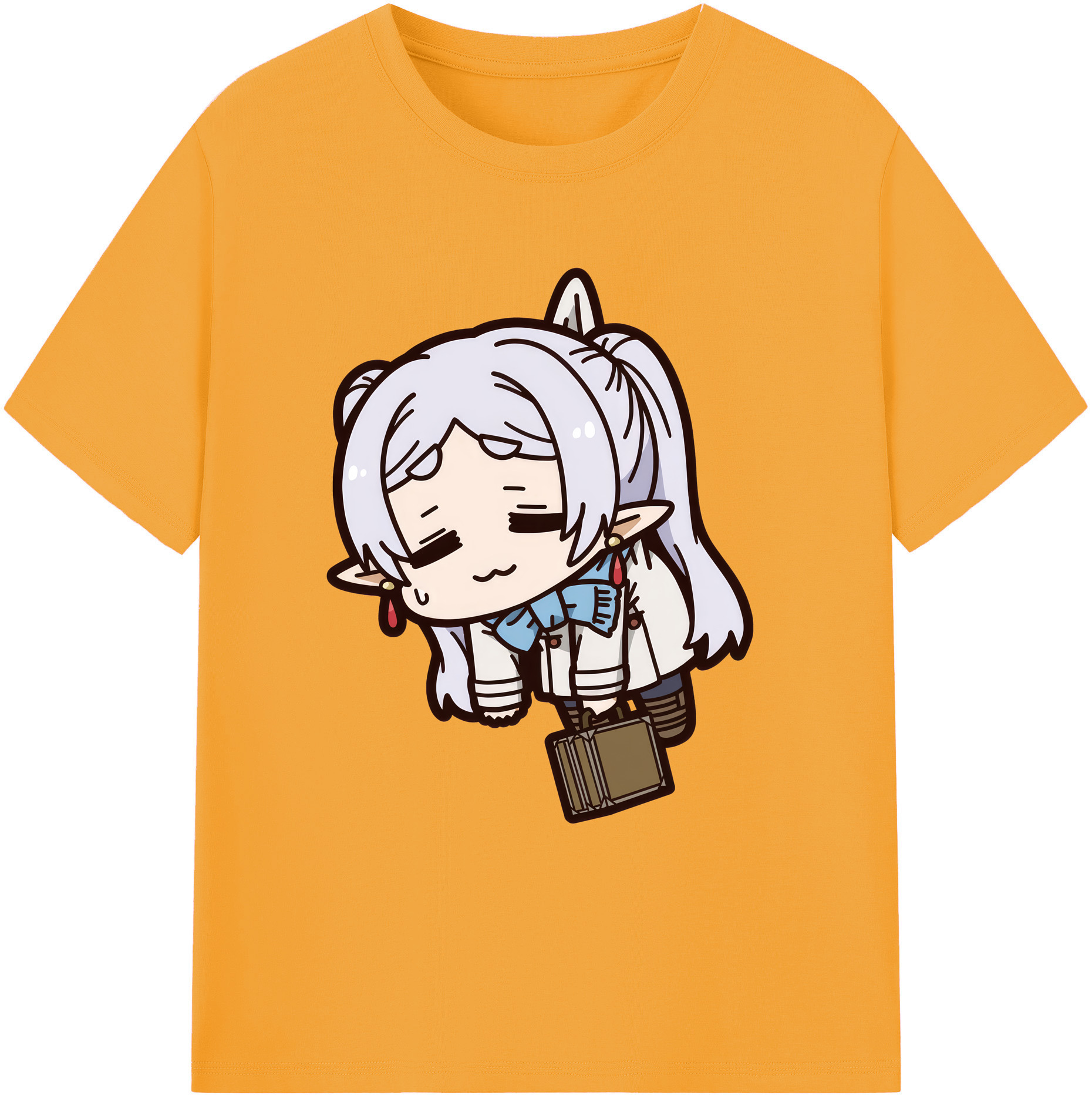 （画像用） 葬送のフリーレン Frieren 綿100％ メンズ半袖Tシャツ｜肌触りやわらか＆通気性