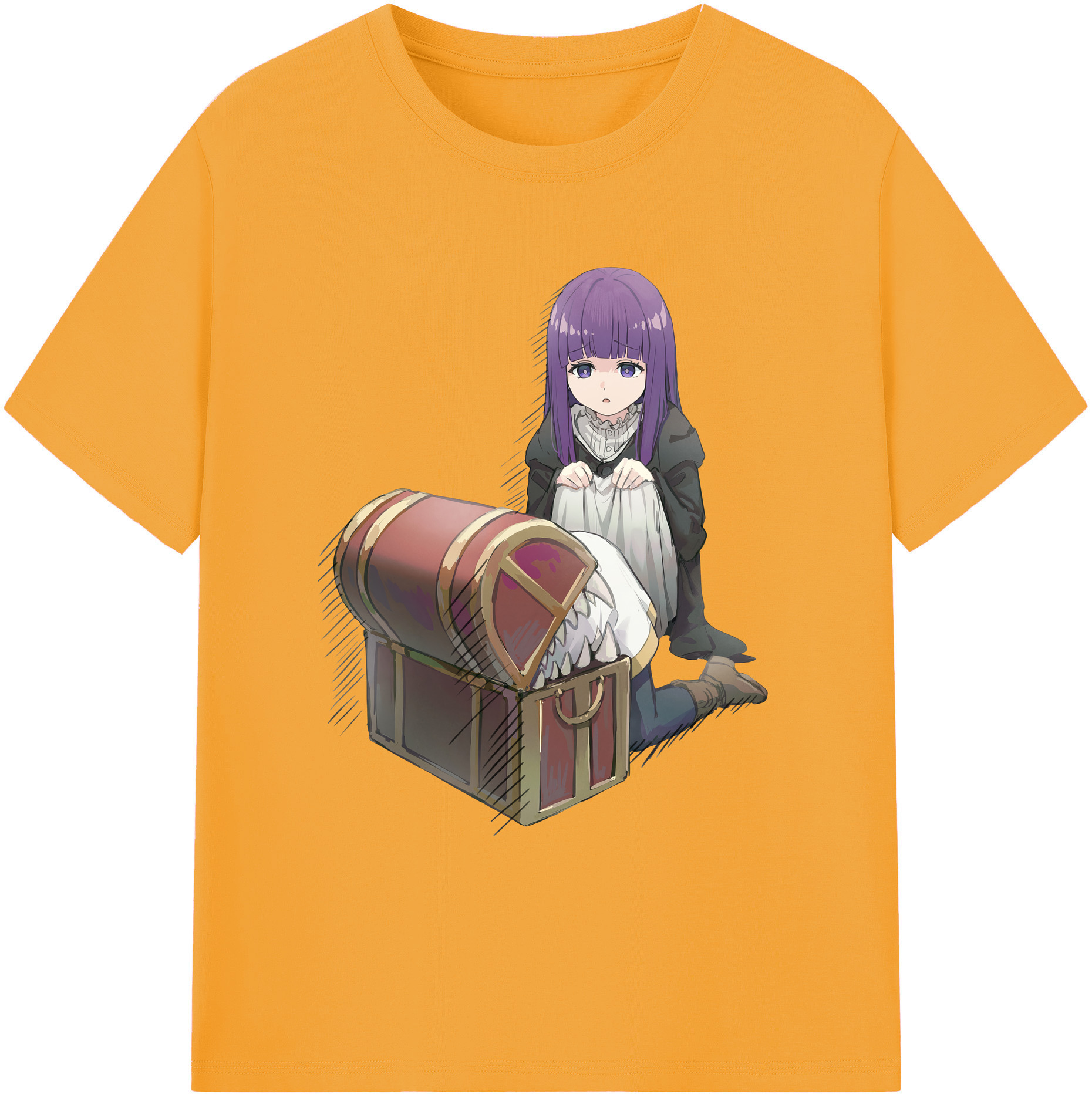 （画像用） 葬送のフリーレン Frieren 綿100％ メンズ半袖Tシャツ｜肌触りやわらか＆通気性