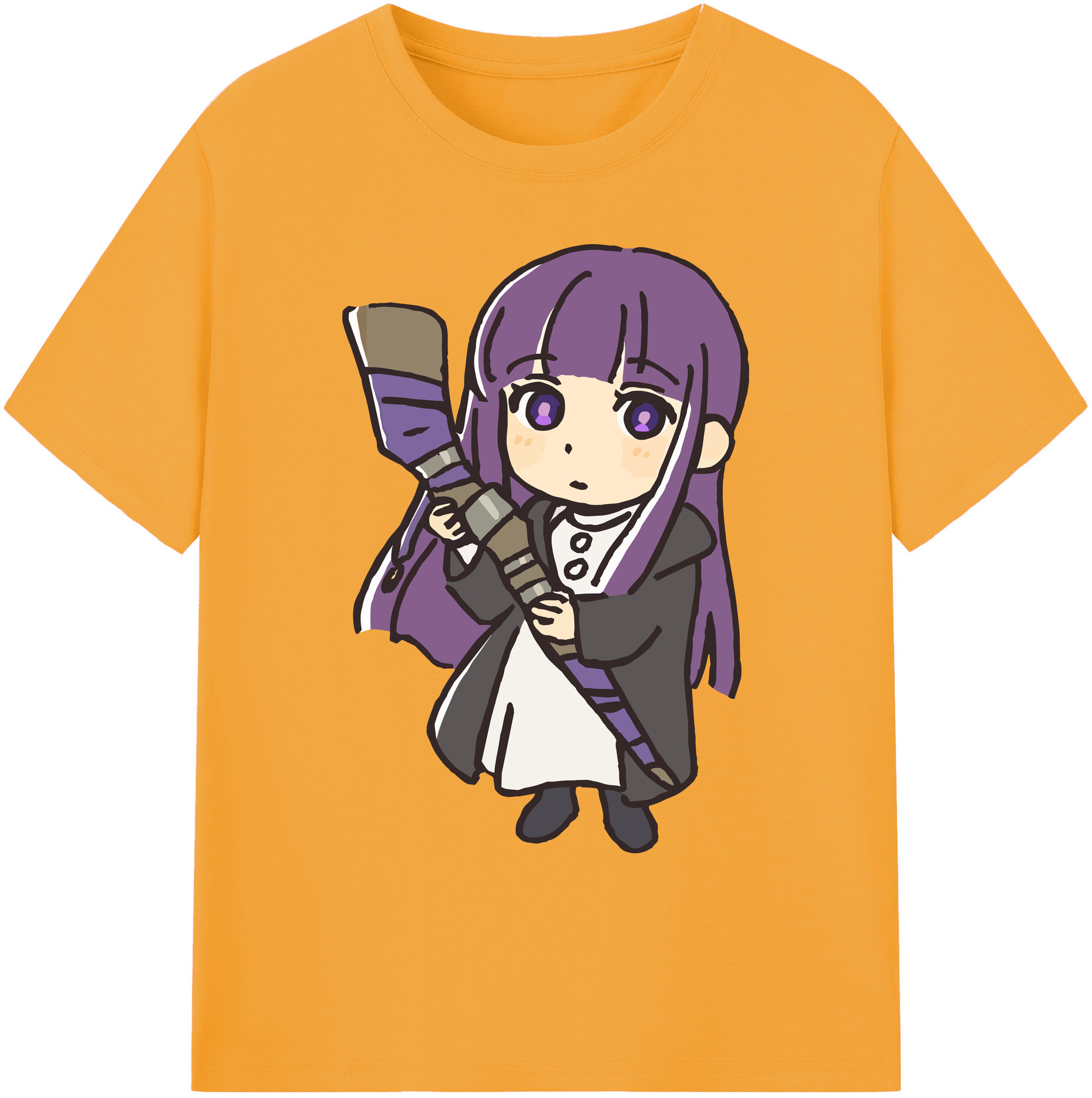 （画像用） 葬送のフリーレン Frieren 綿100％ メンズ半袖Tシャツ｜肌触りやわらか＆通気性