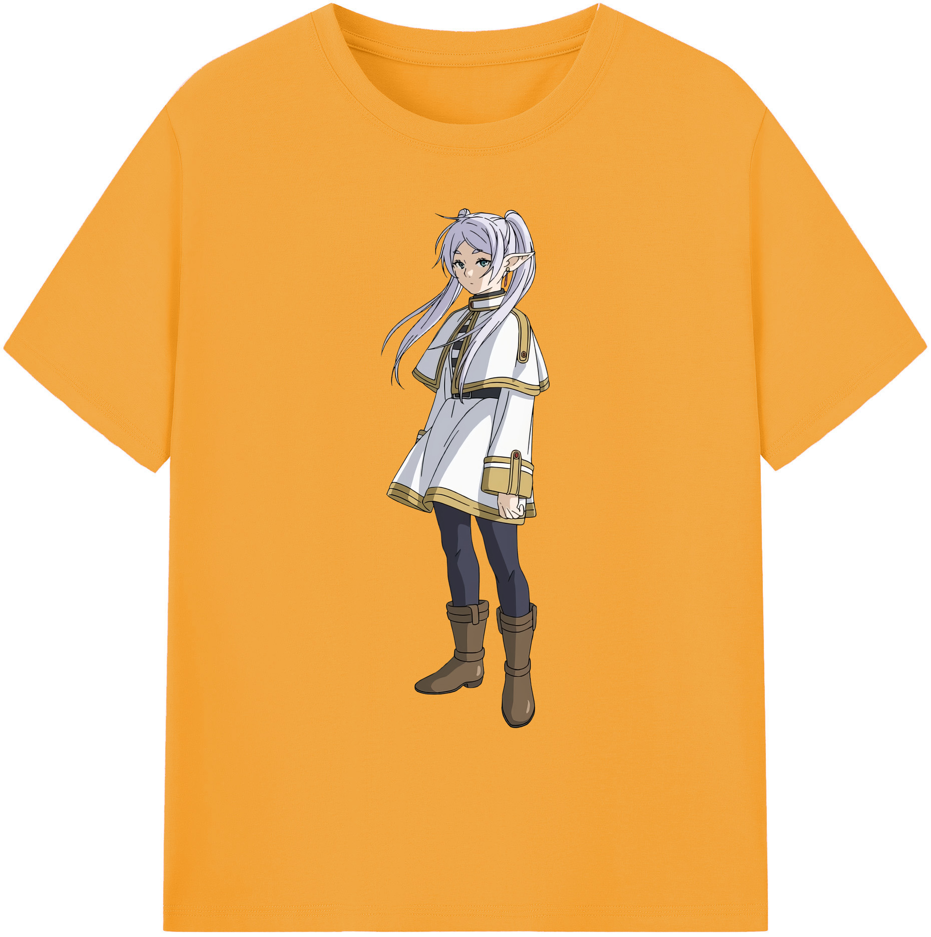 （画像用） 葬送のフリーレン Frieren 綿100％ メンズ半袖Tシャツ｜肌触りやわらか＆通気性