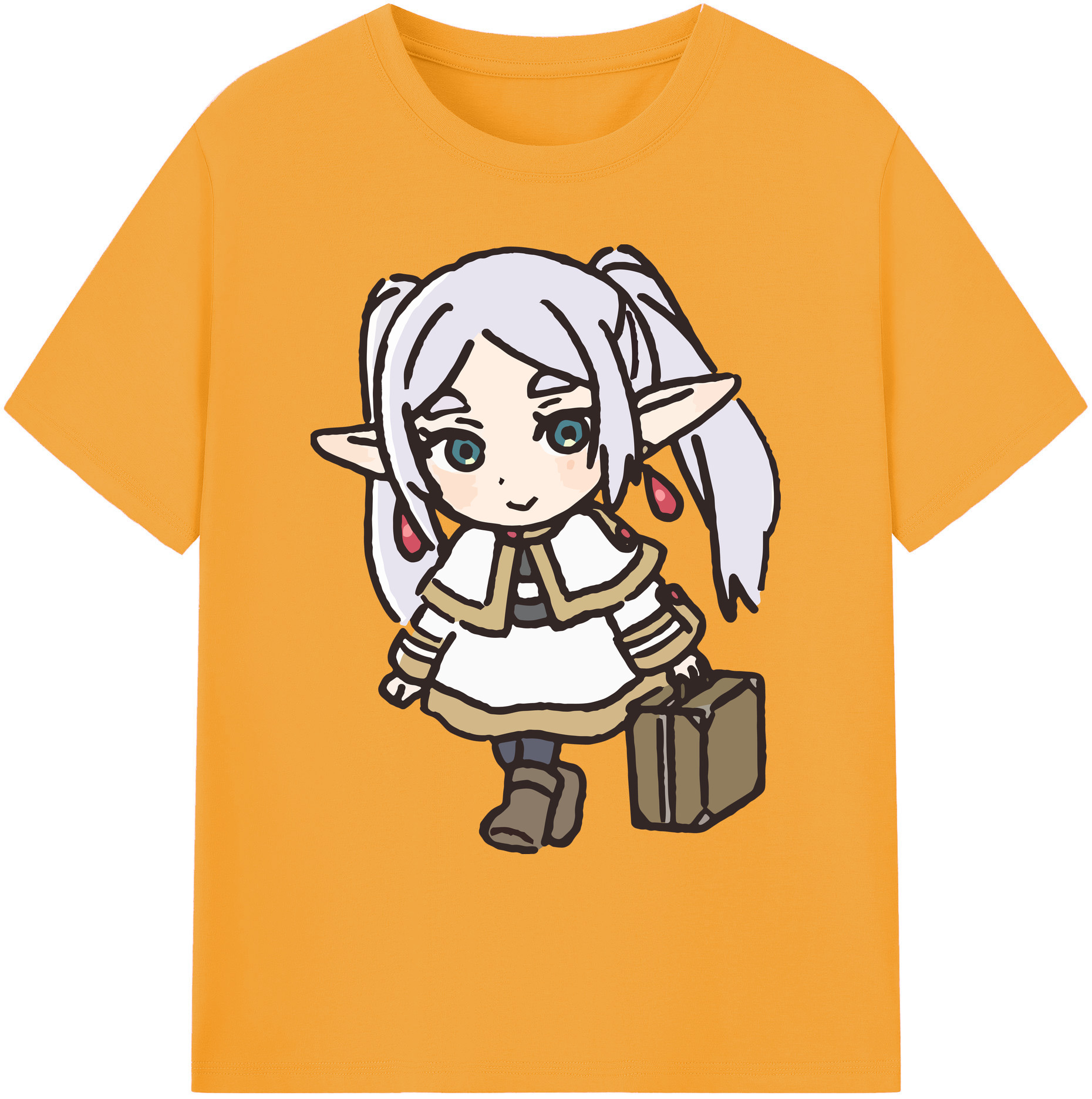（画像用） 葬送のフリーレン Frieren 綿100％ メンズ半袖Tシャツ｜肌触りやわらか＆通気性