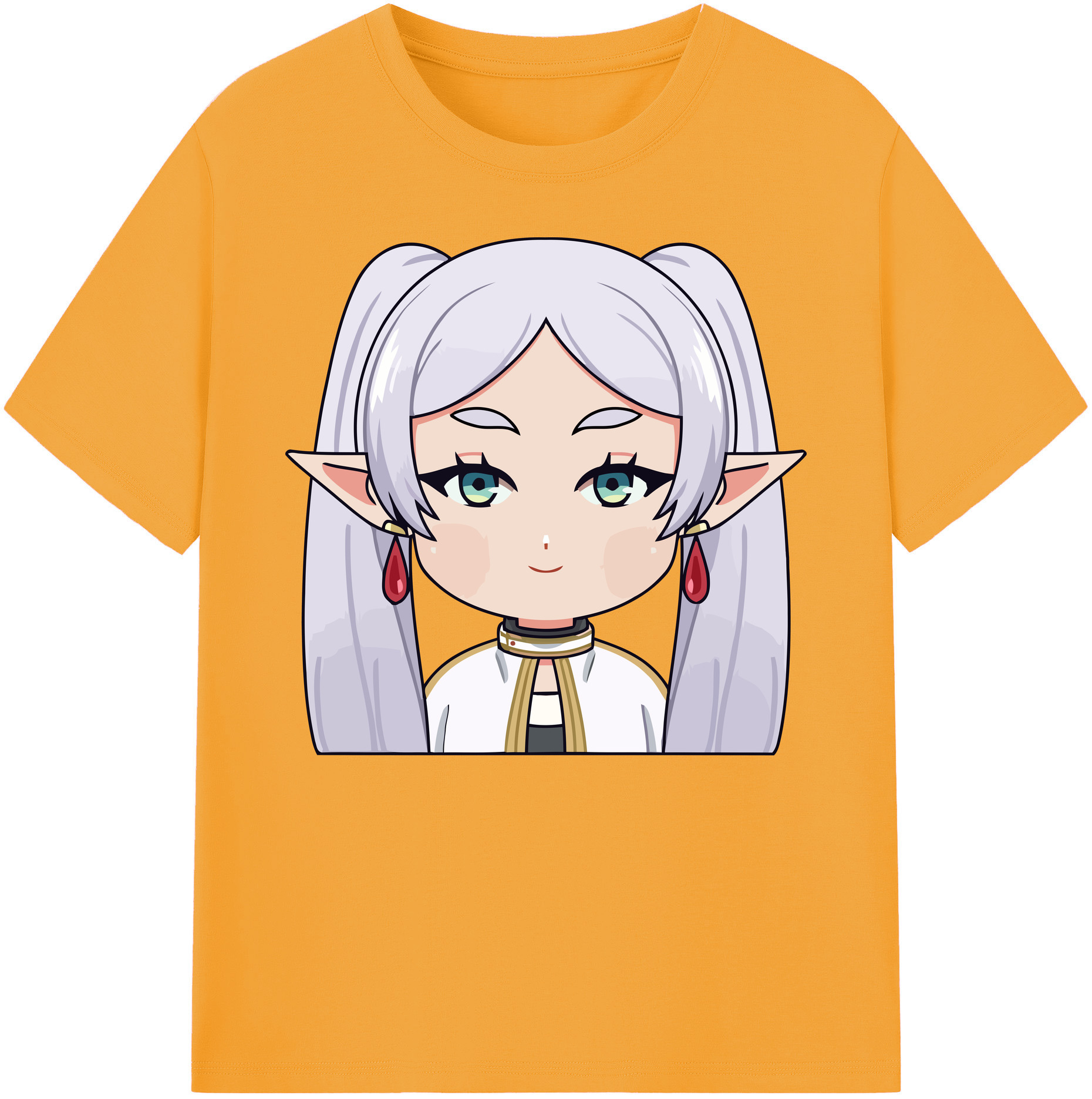 （画像用） 葬送のフリーレン Frieren 綿100％ メンズ半袖Tシャツ｜肌触りやわらか＆通気性