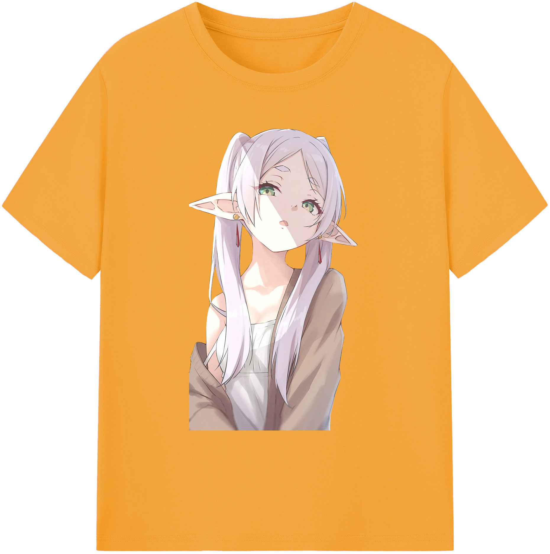 （画像用） 葬送のフリーレン Frieren 綿100％ メンズ半袖Tシャツ｜肌触りやわらか＆通気性
