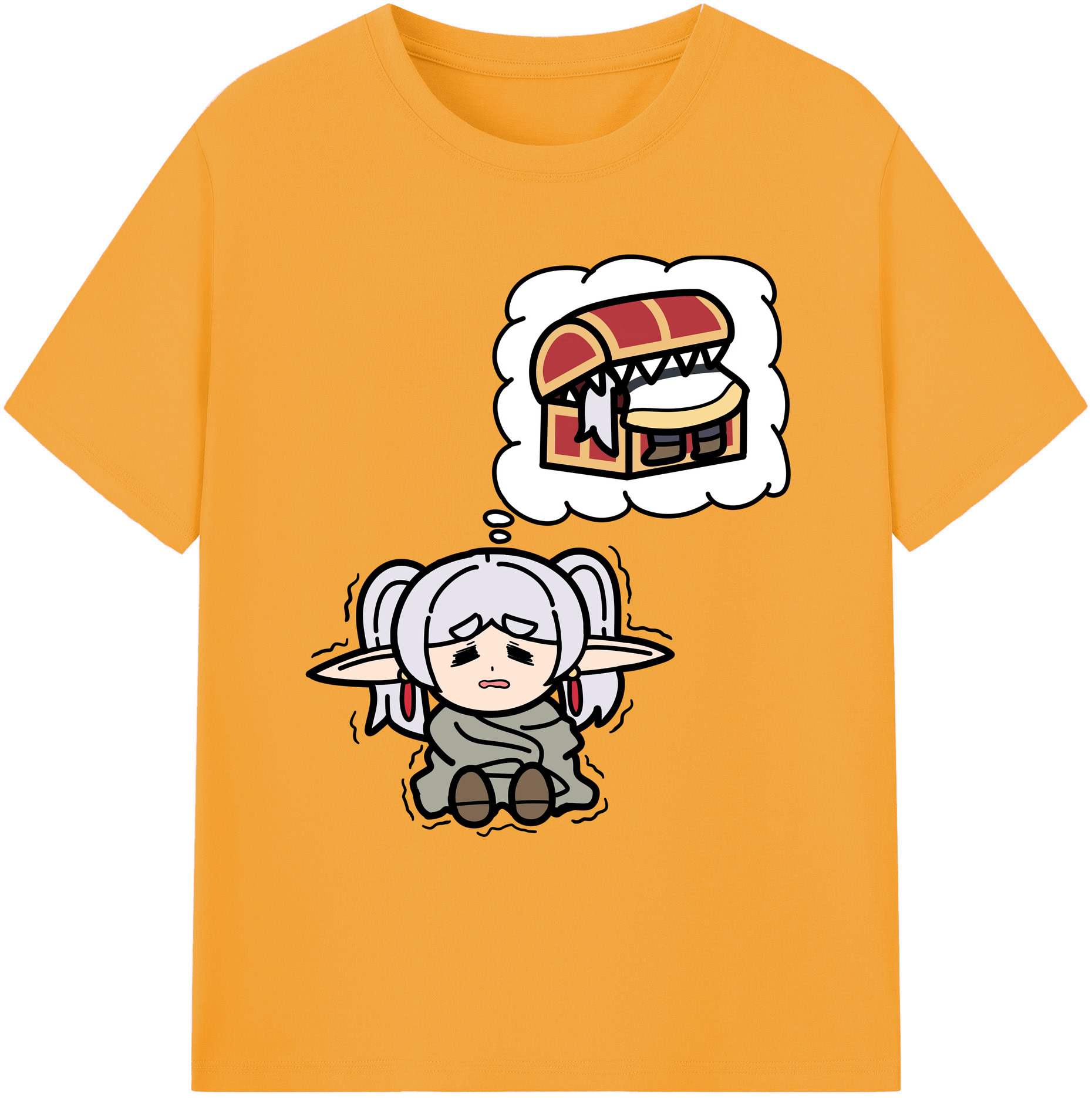 （画像用） 葬送のフリーレン Frieren 綿100％ メンズ半袖Tシャツ｜肌触りやわらか＆通気性