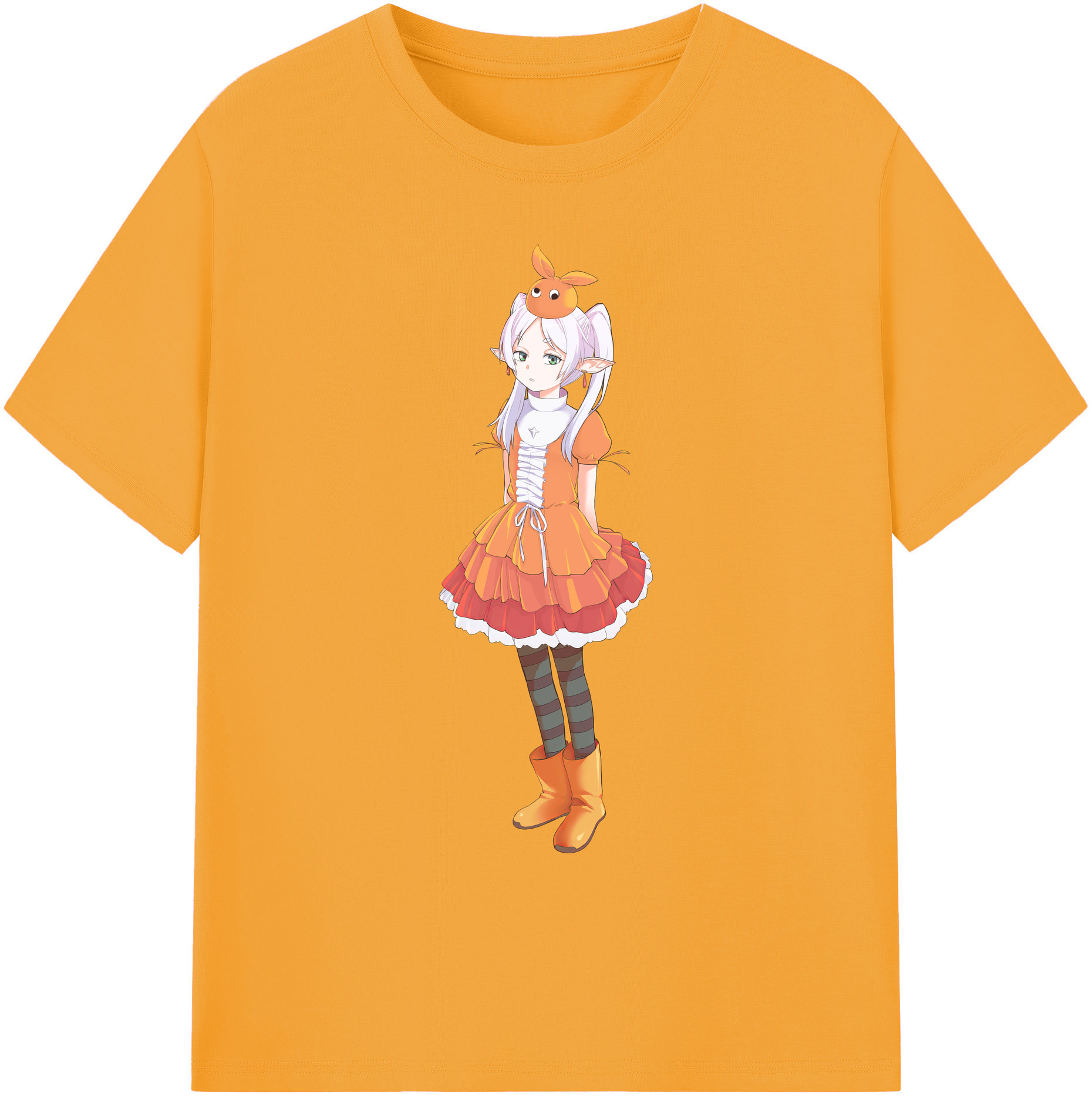 （画像用） 葬送のフリーレン Frieren 綿100％ メンズ半袖Tシャツ｜肌触りやわらか＆通気性