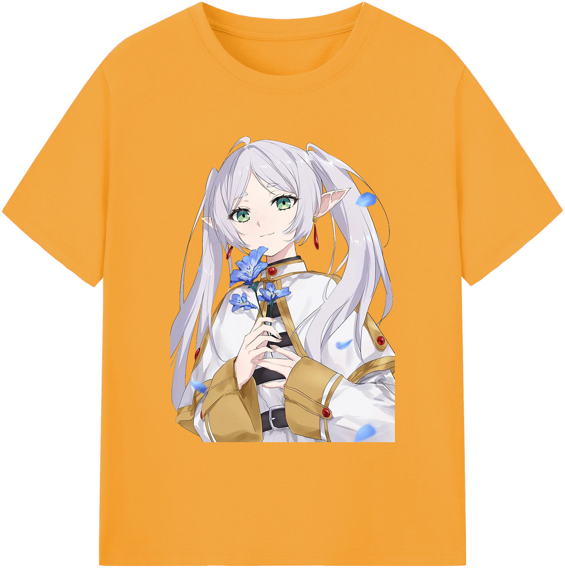 （画像用） 葬送のフリーレン Frieren 綿100％ メンズ半袖Tシャツ｜肌触りやわらか＆通気性