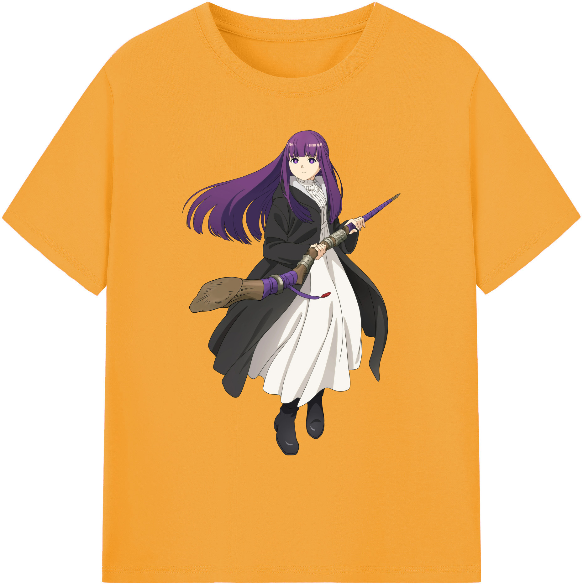 （画像用） 葬送のフリーレン Frieren 綿100％ メンズ半袖Tシャツ｜肌触りやわらか＆通気性