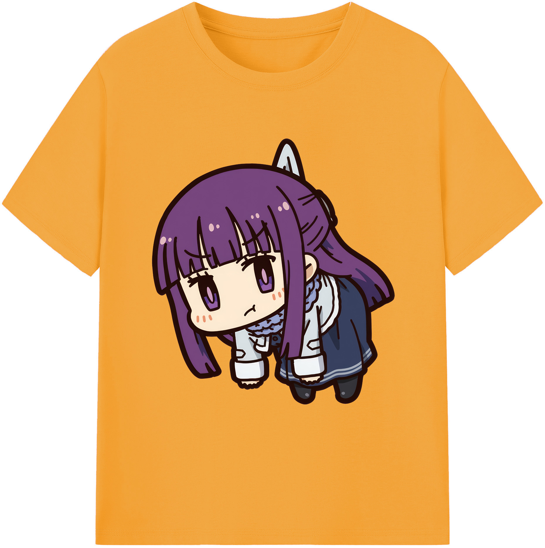 （画像用） 葬送のフリーレン Frieren 綿100％ メンズ半袖Tシャツ｜肌触りやわらか＆通気性
